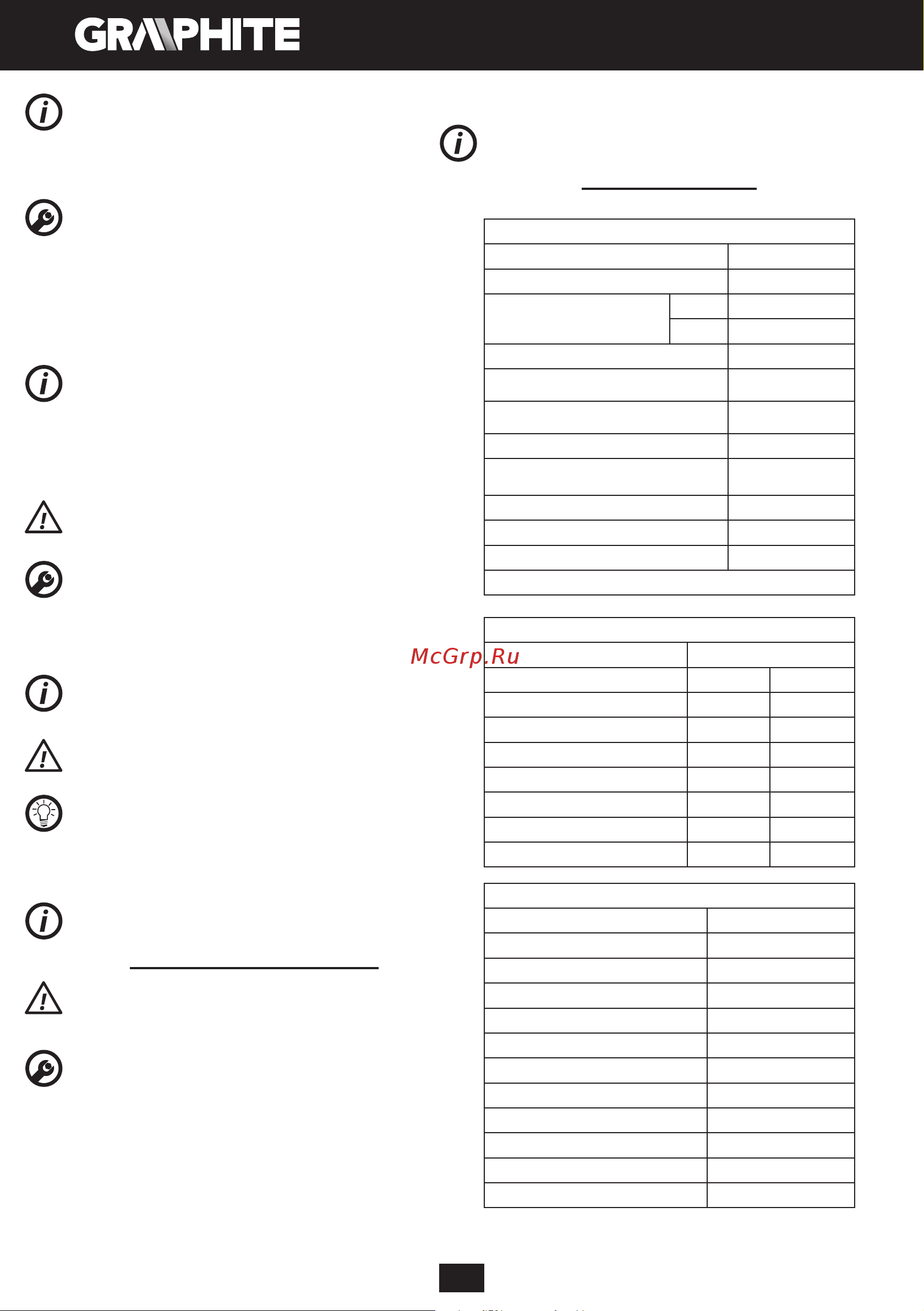 GRAPHITE 58G022 [34/104] Kezelése és karbantartása