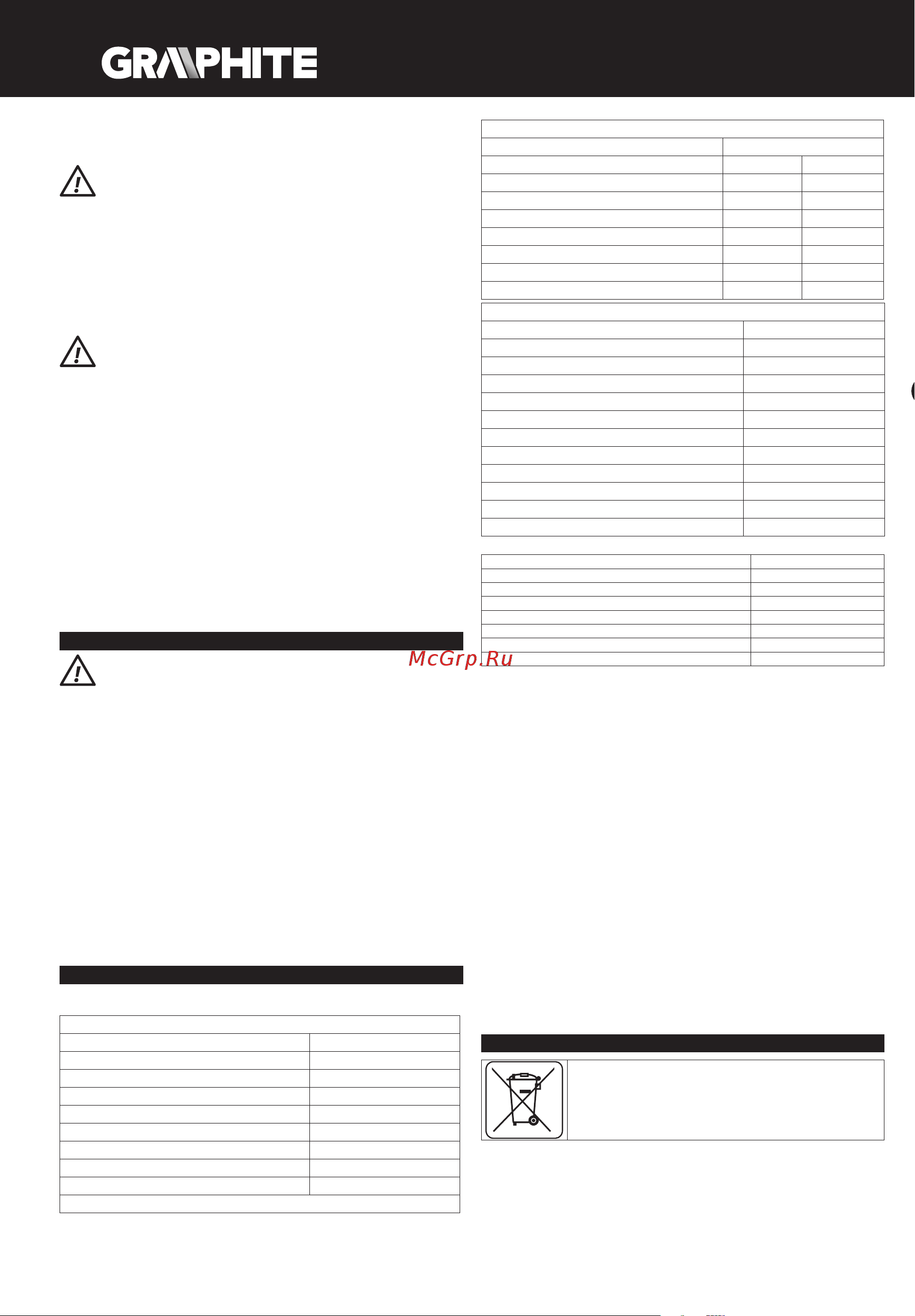 GRAPHITE 58G026 [10/116] Gwarancja i serwis