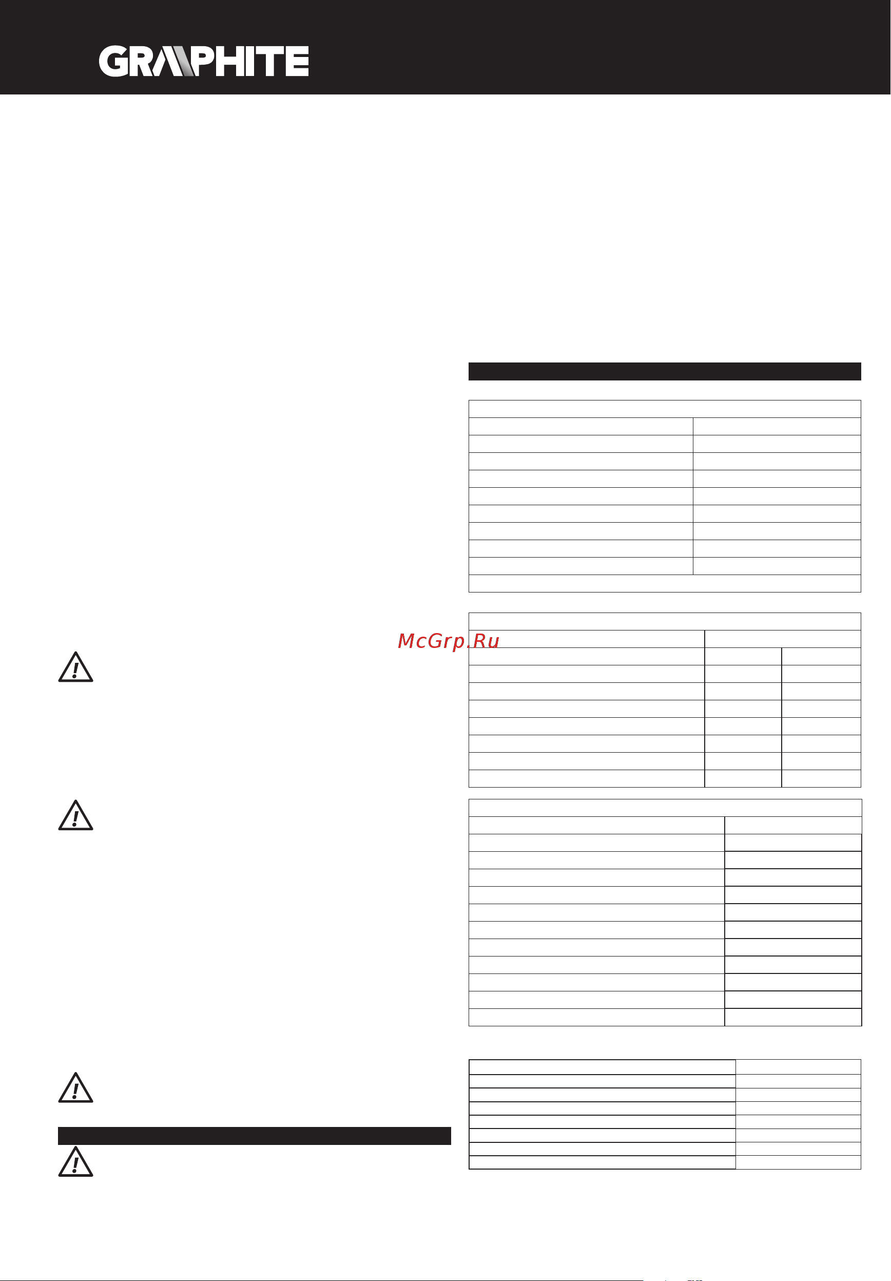 GRAPHITE 58G026 [108/116] Bediening en onderhoud