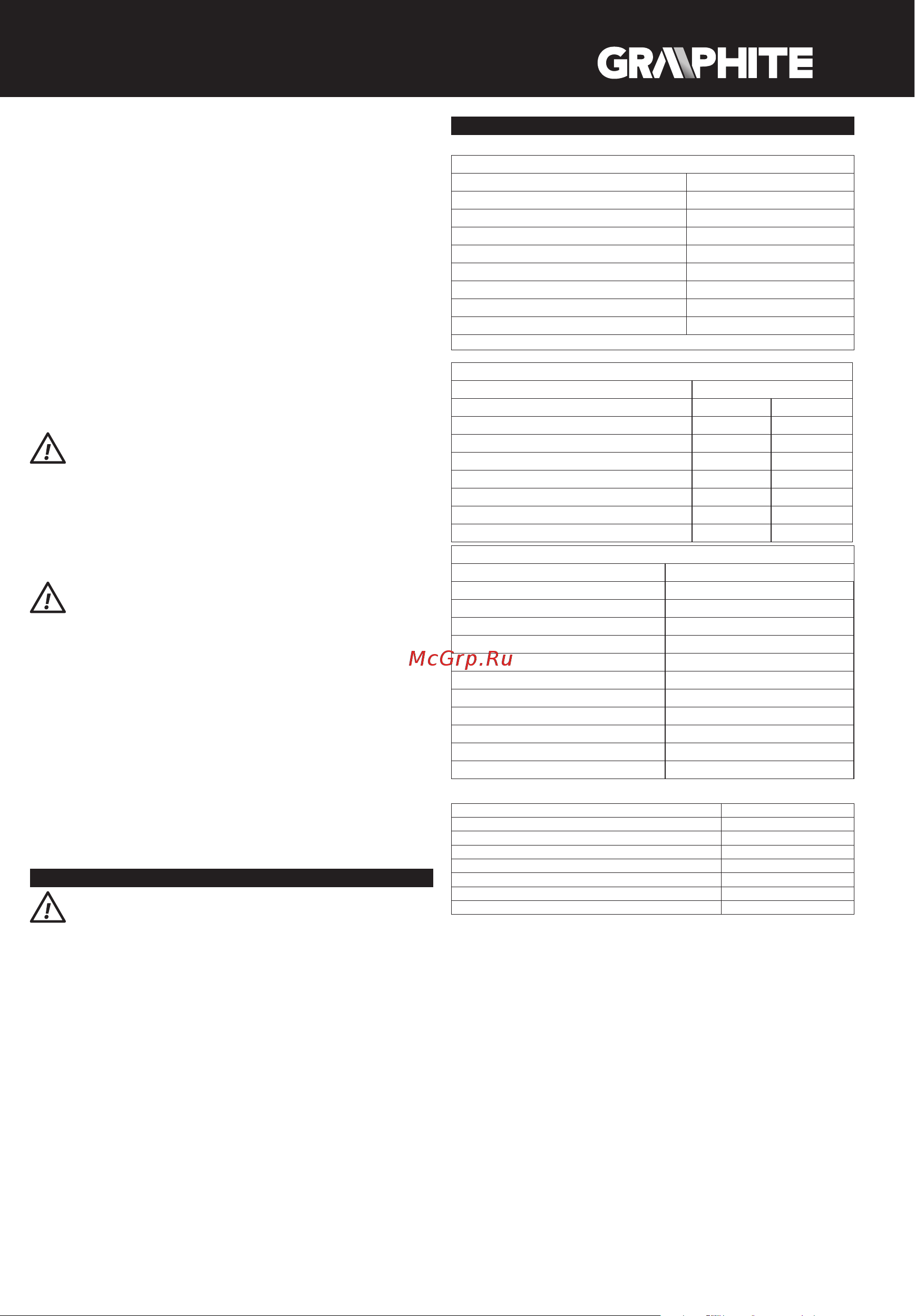 GRAPHITE 58G026 [47/116] Péče a údržba