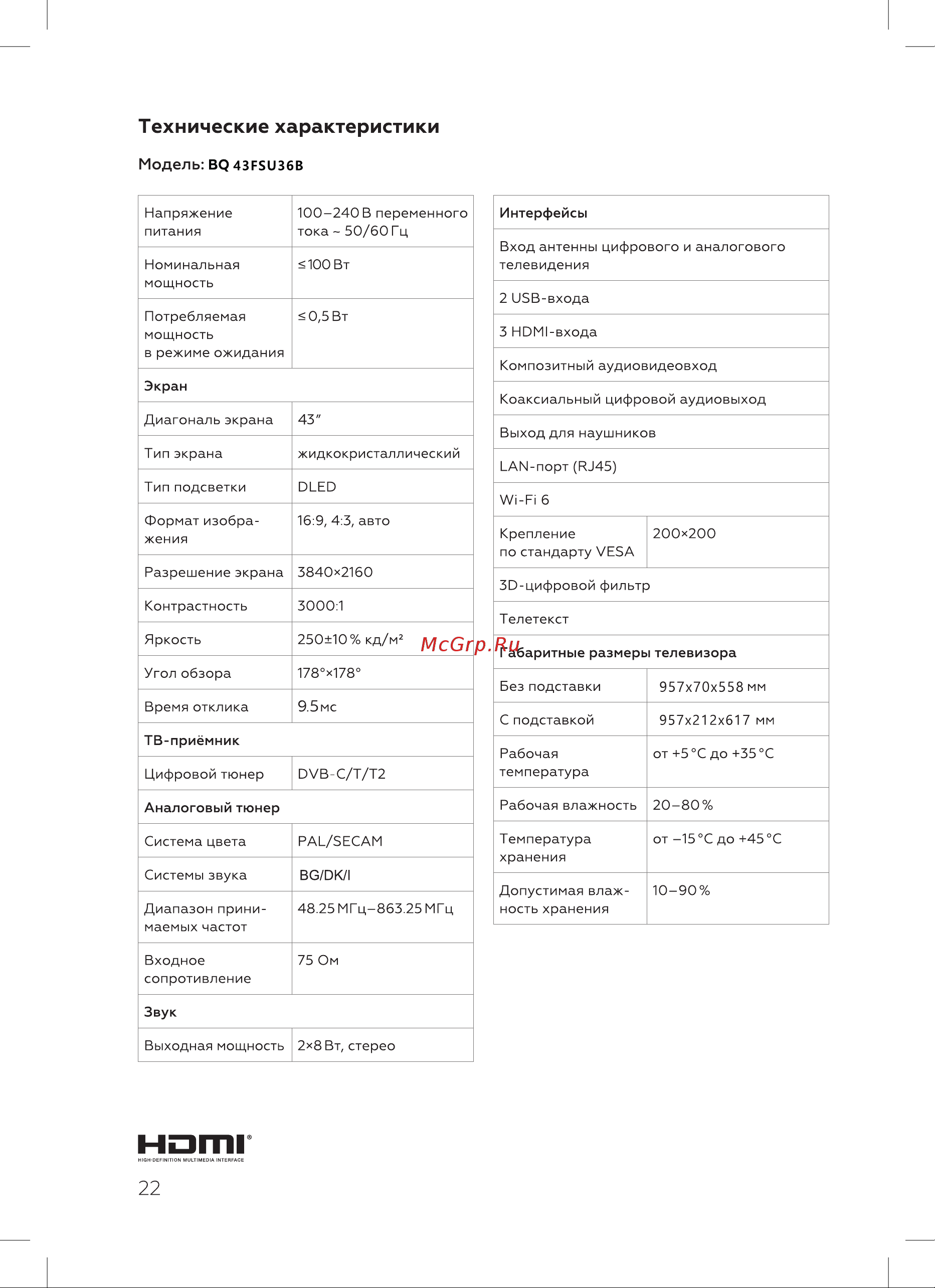 BQ 43FSU36B Инструкция по эксплуатации онлайн [24/28] 809905