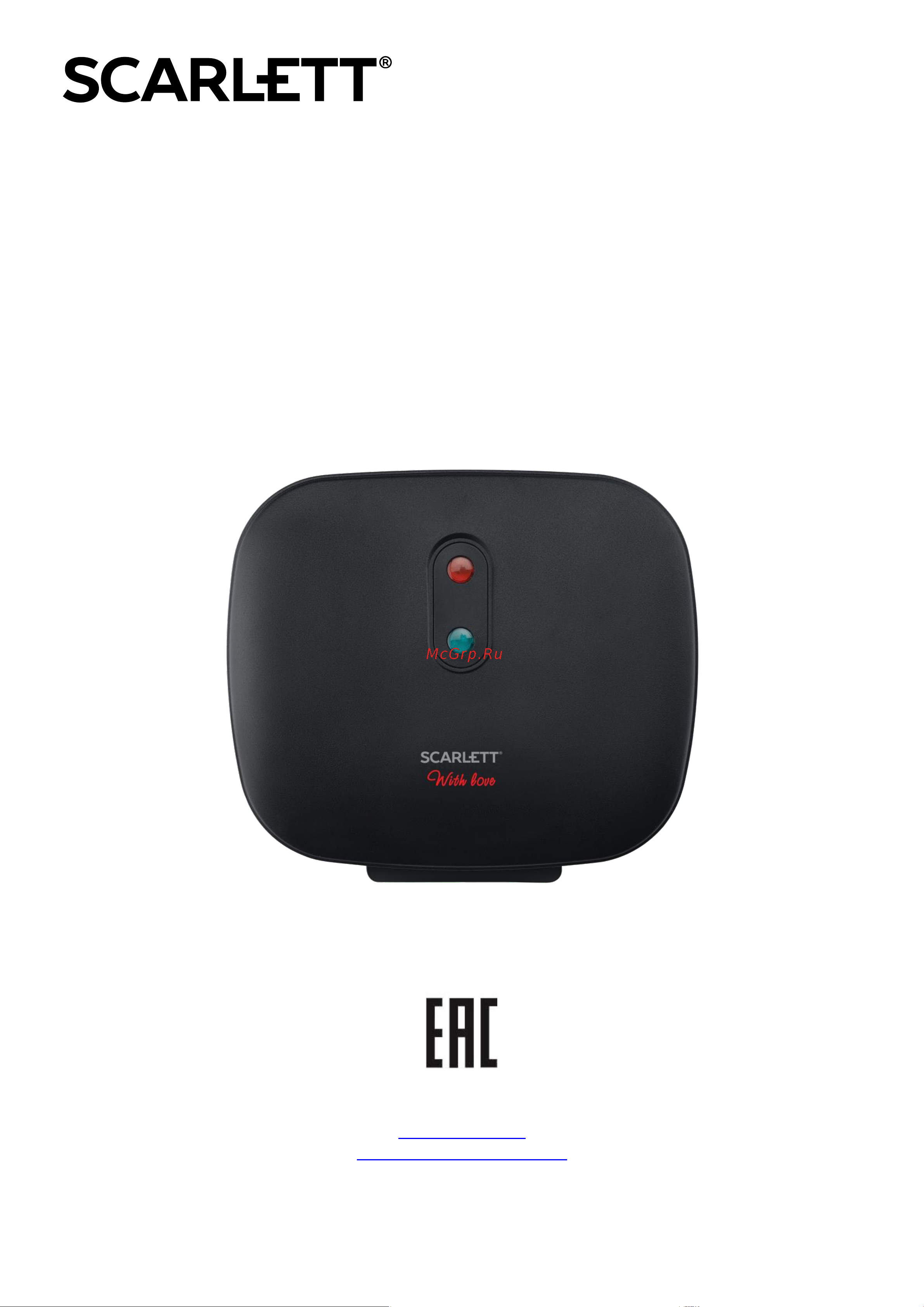 Scarlett SC-EG350M08 Инструкция по эксплуатации онлайн
