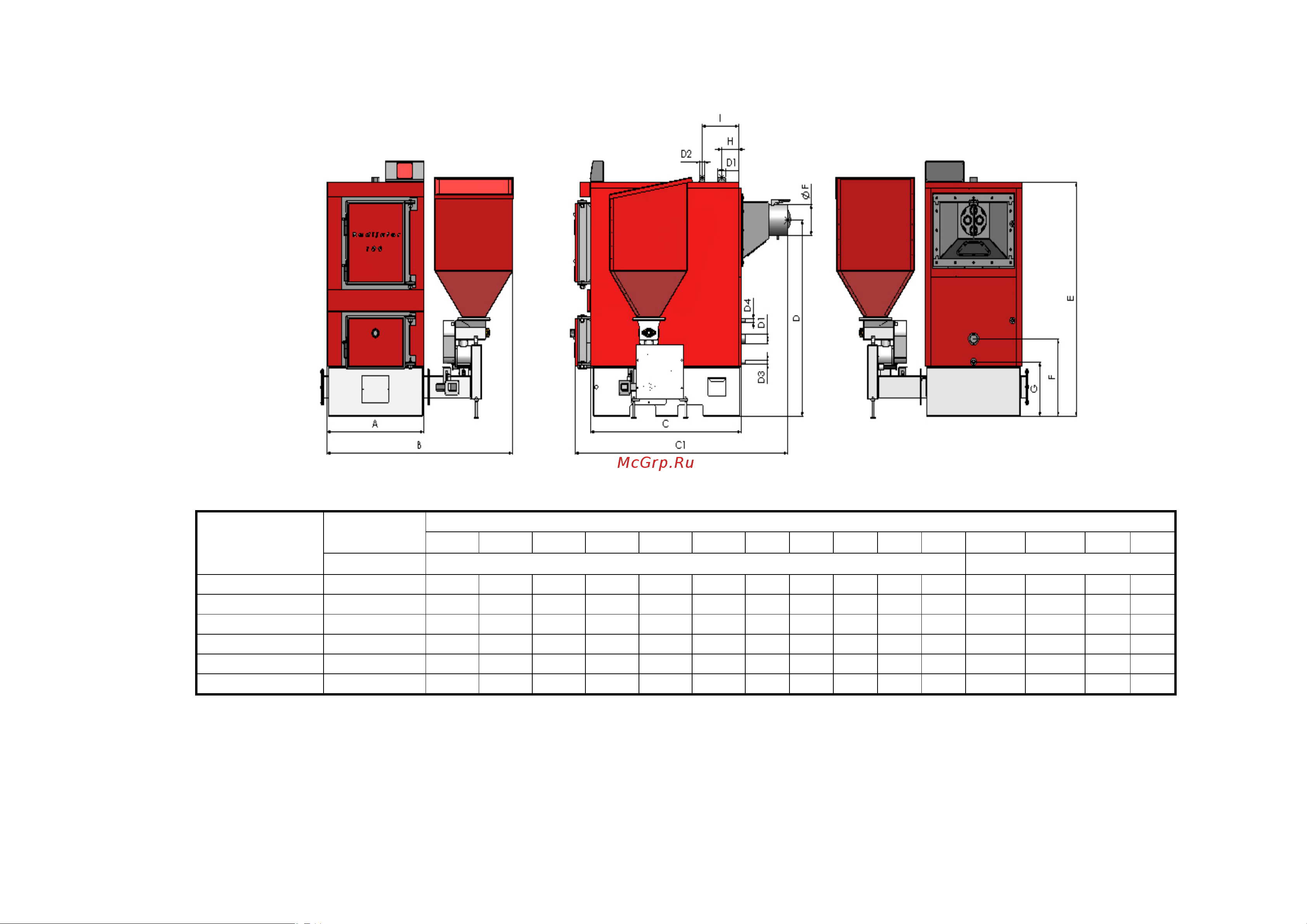 ACV BOILER TKAN 300 [15/23] Габаритные размеры