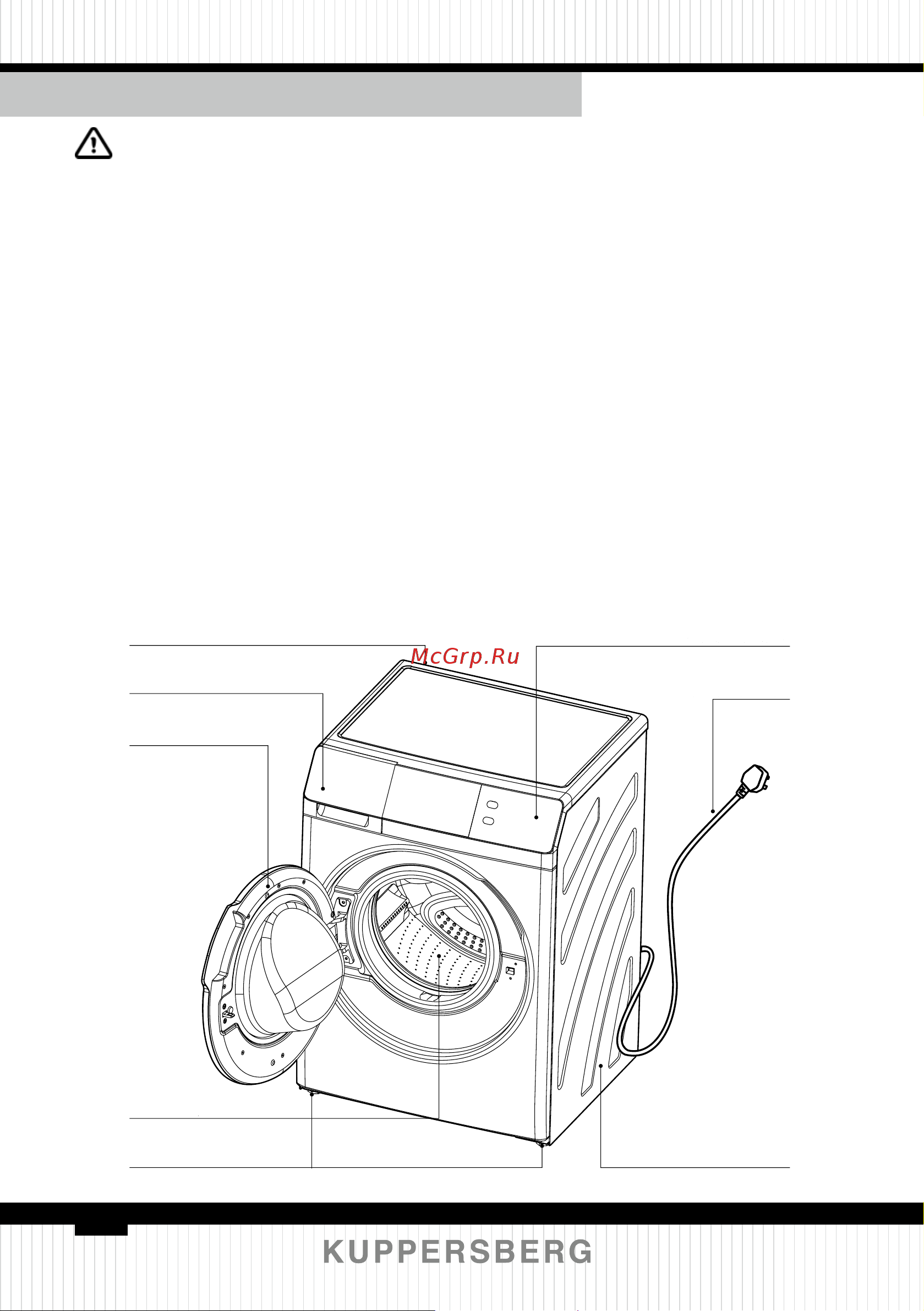 Kuppersberg WID 56149 W [8/96] Beschreibung der waschmaschine