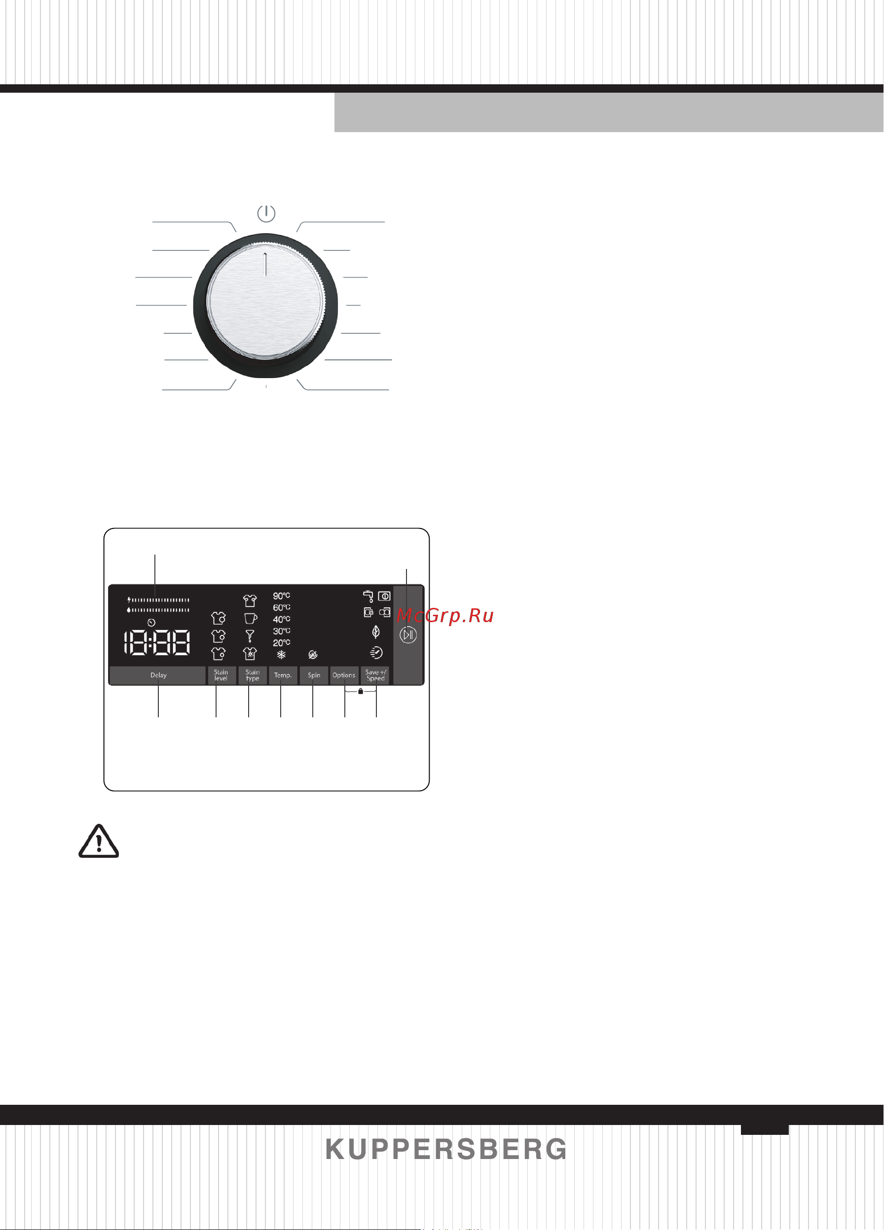 Kuppersberg WM 581 W [53/124] Program dial