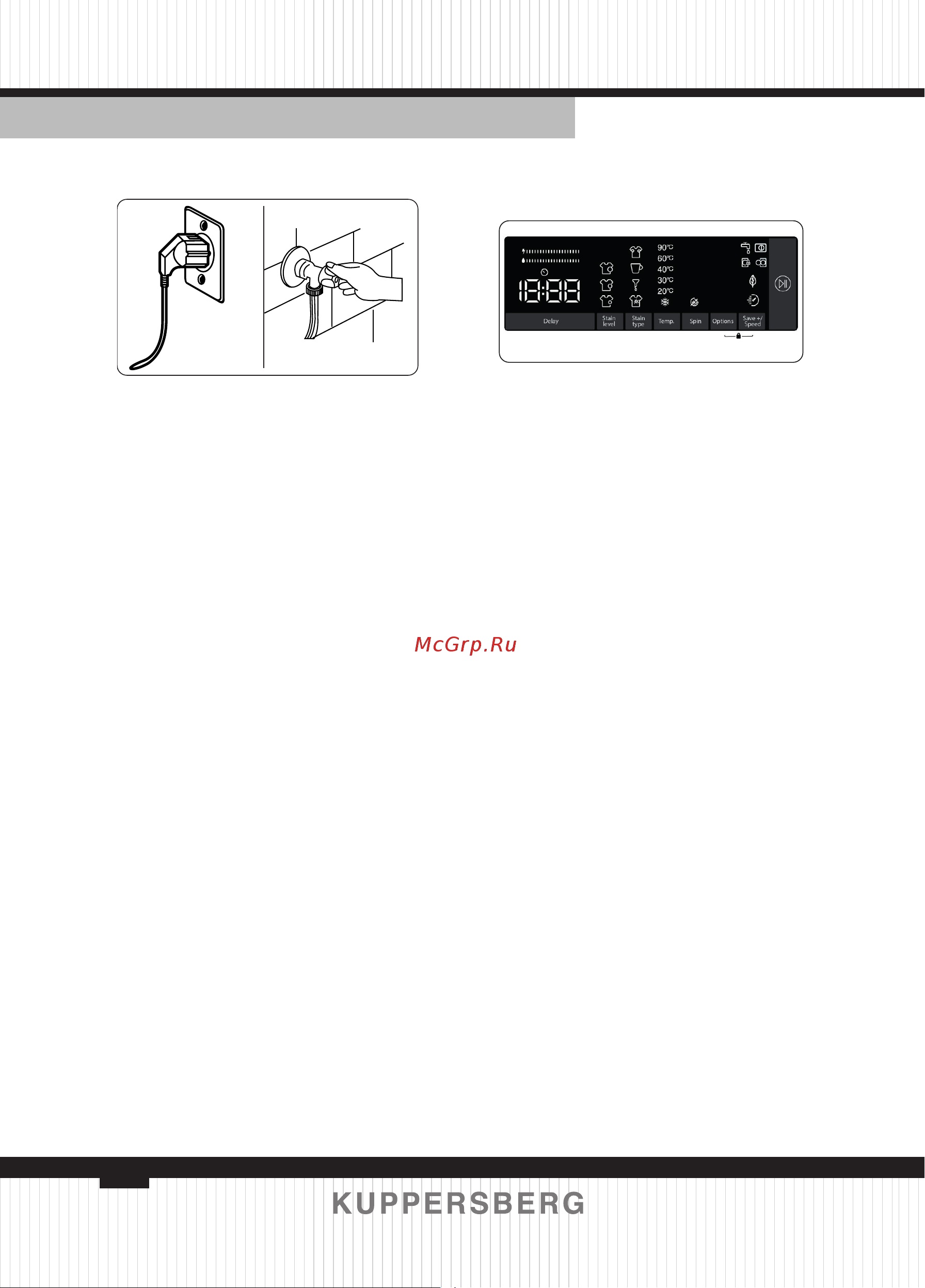 Kuppersberg WM 581 W [56/124] Operating your machine