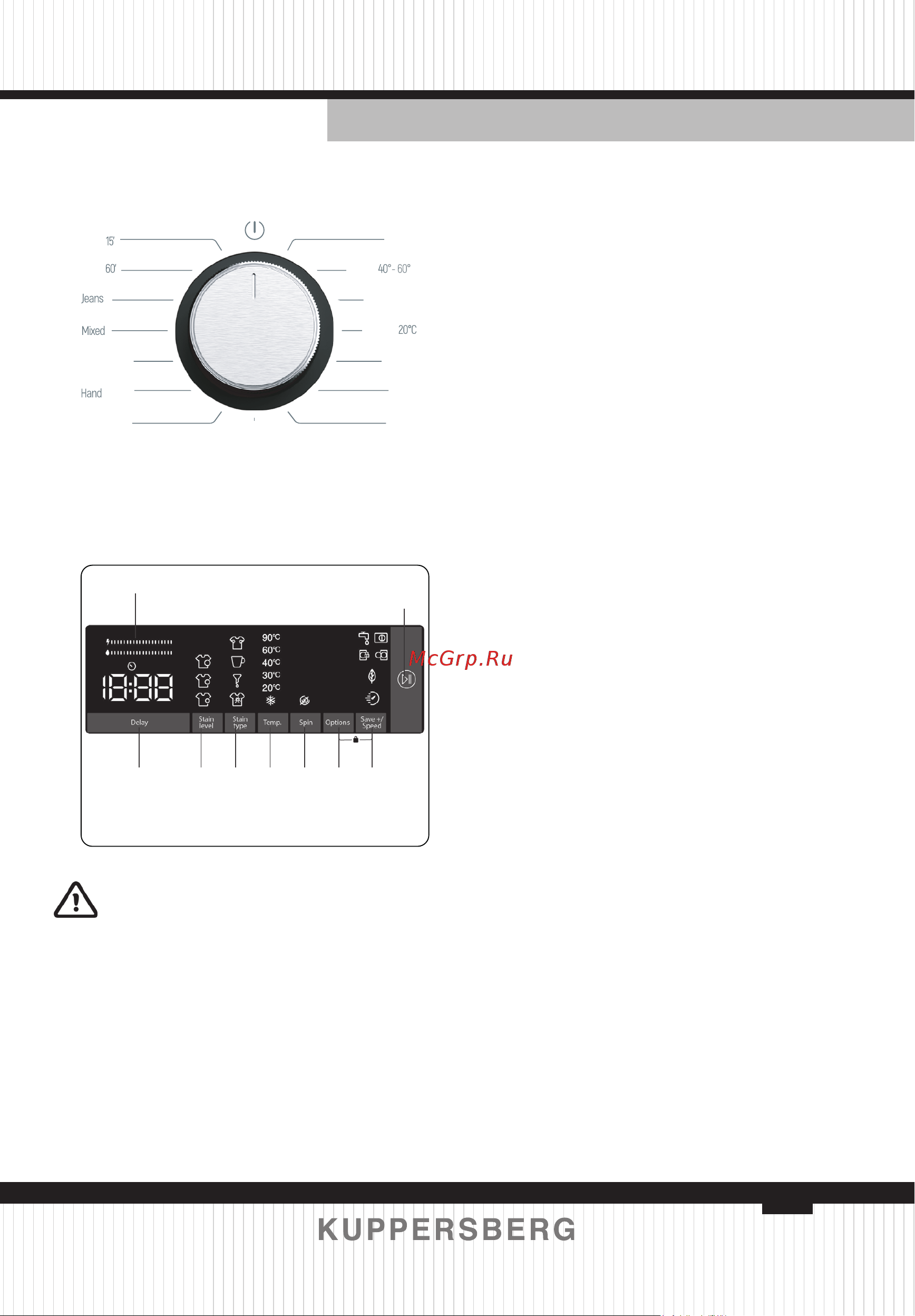 Kuppersberg WM 520 W [53/124] Program dial