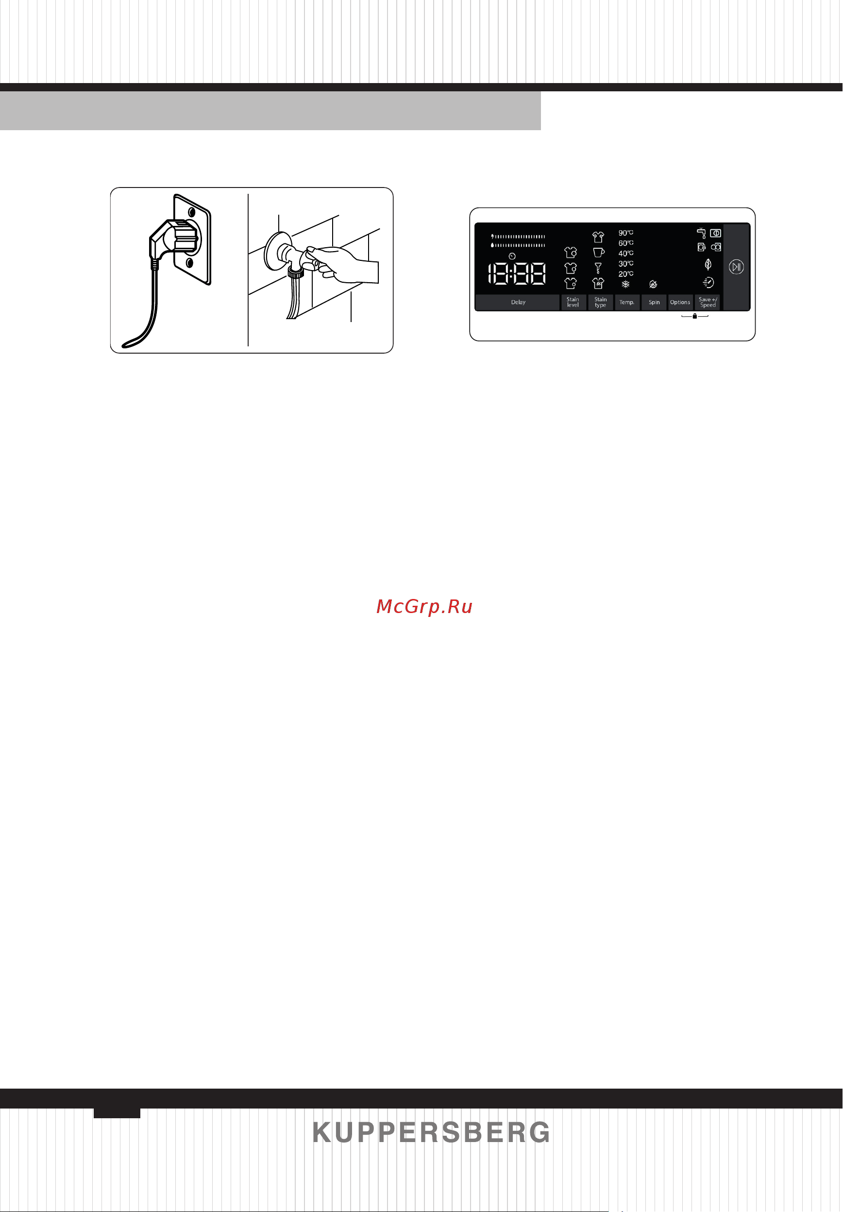 Kuppersberg WM 520 W [56/124] Operating your machine