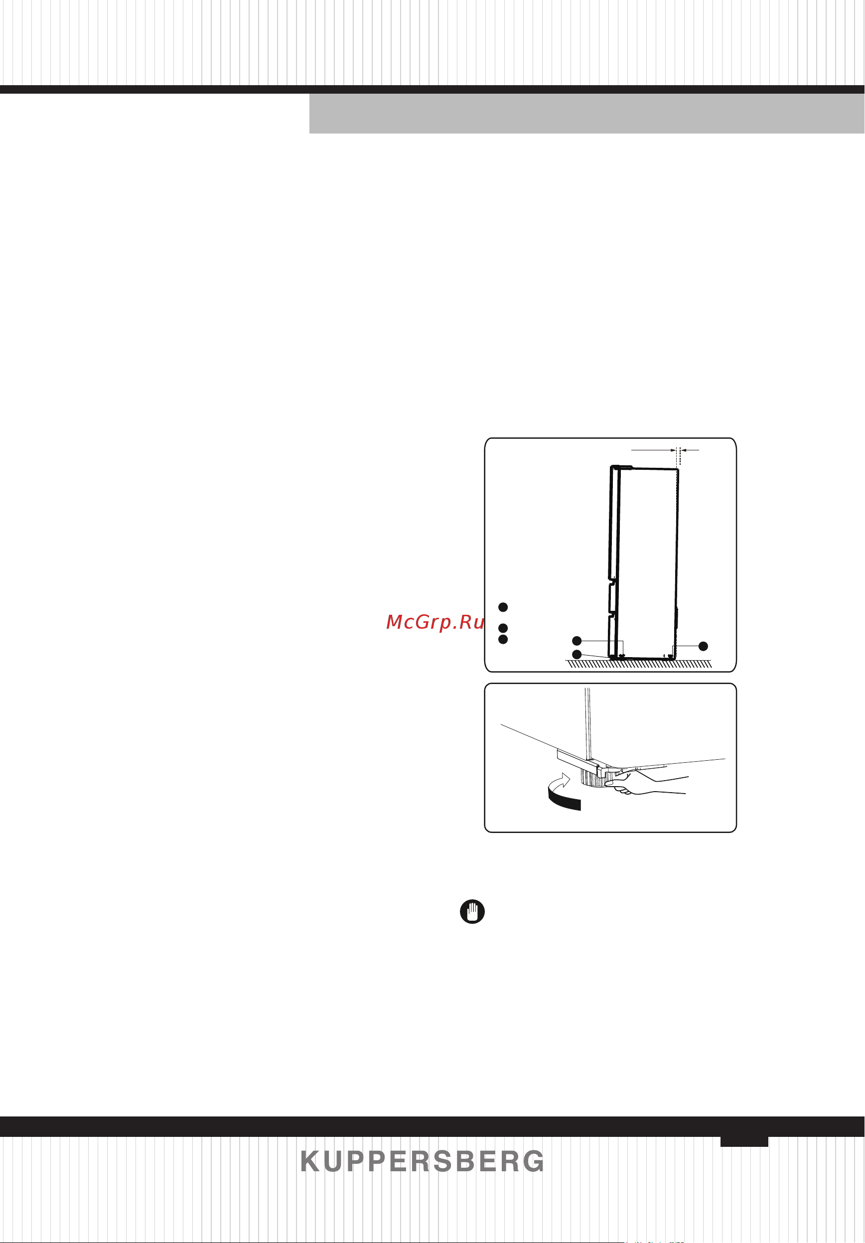 Kuppersberg RFFI 2070 X [41/104] Leveling of appliance