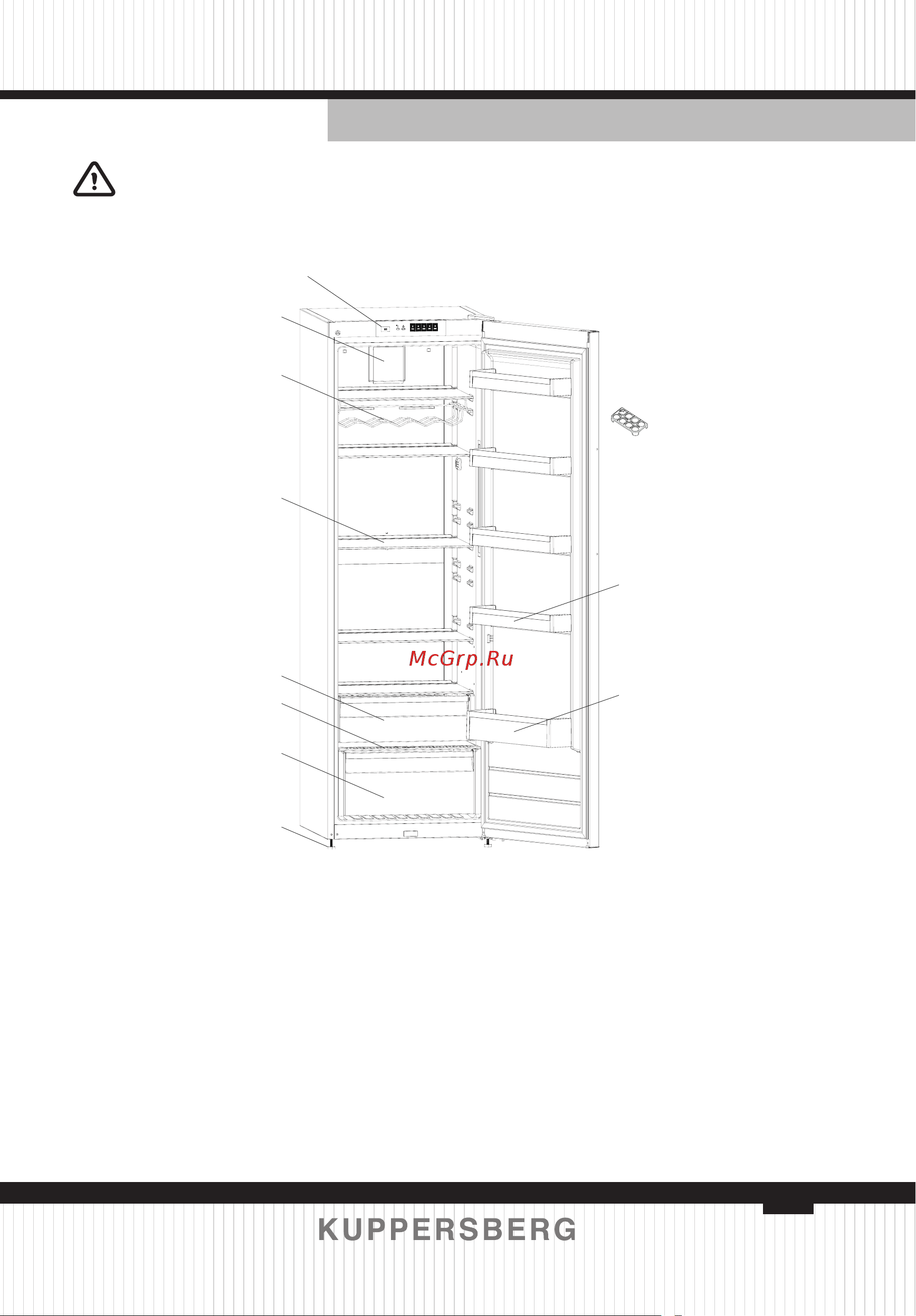 Kuppersberg NRS 186 BE [35/64] Part 7 the parts of the appliance and the compartments