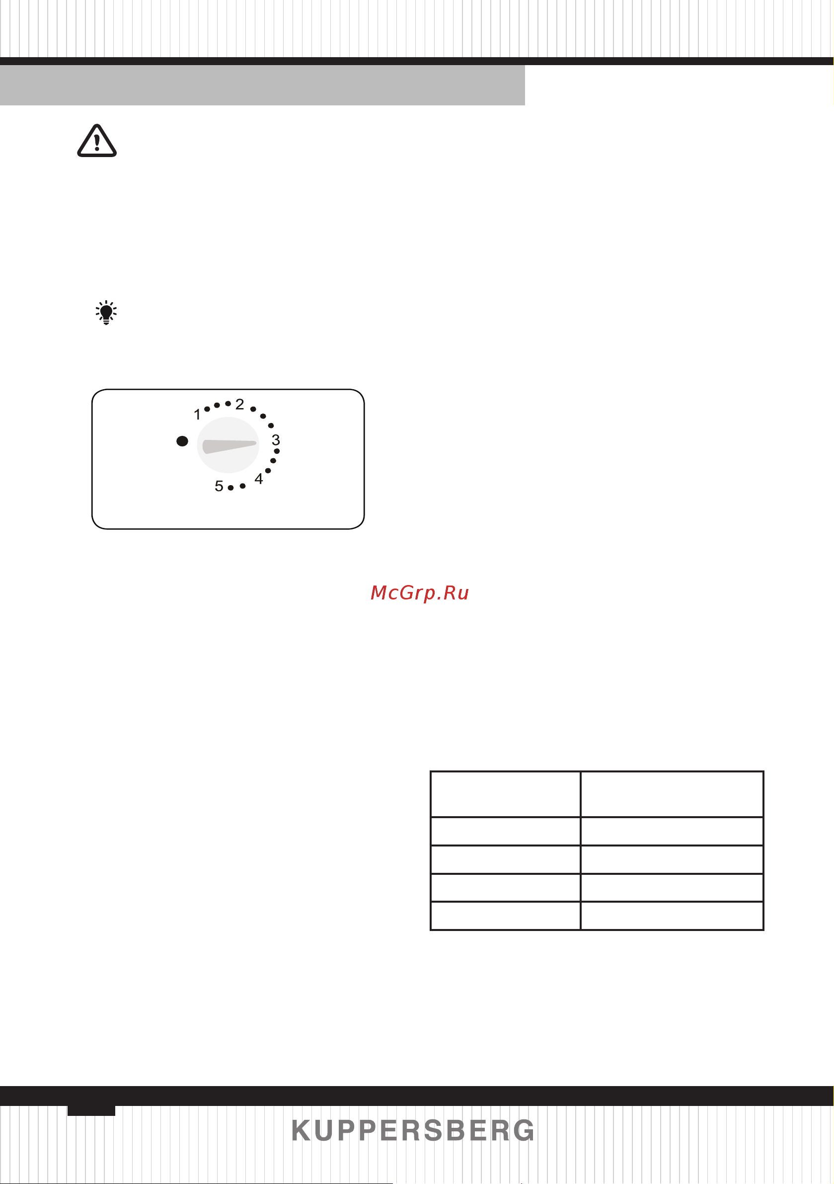Kuppersberg VBMF 96 [24/58] Thermostat setting