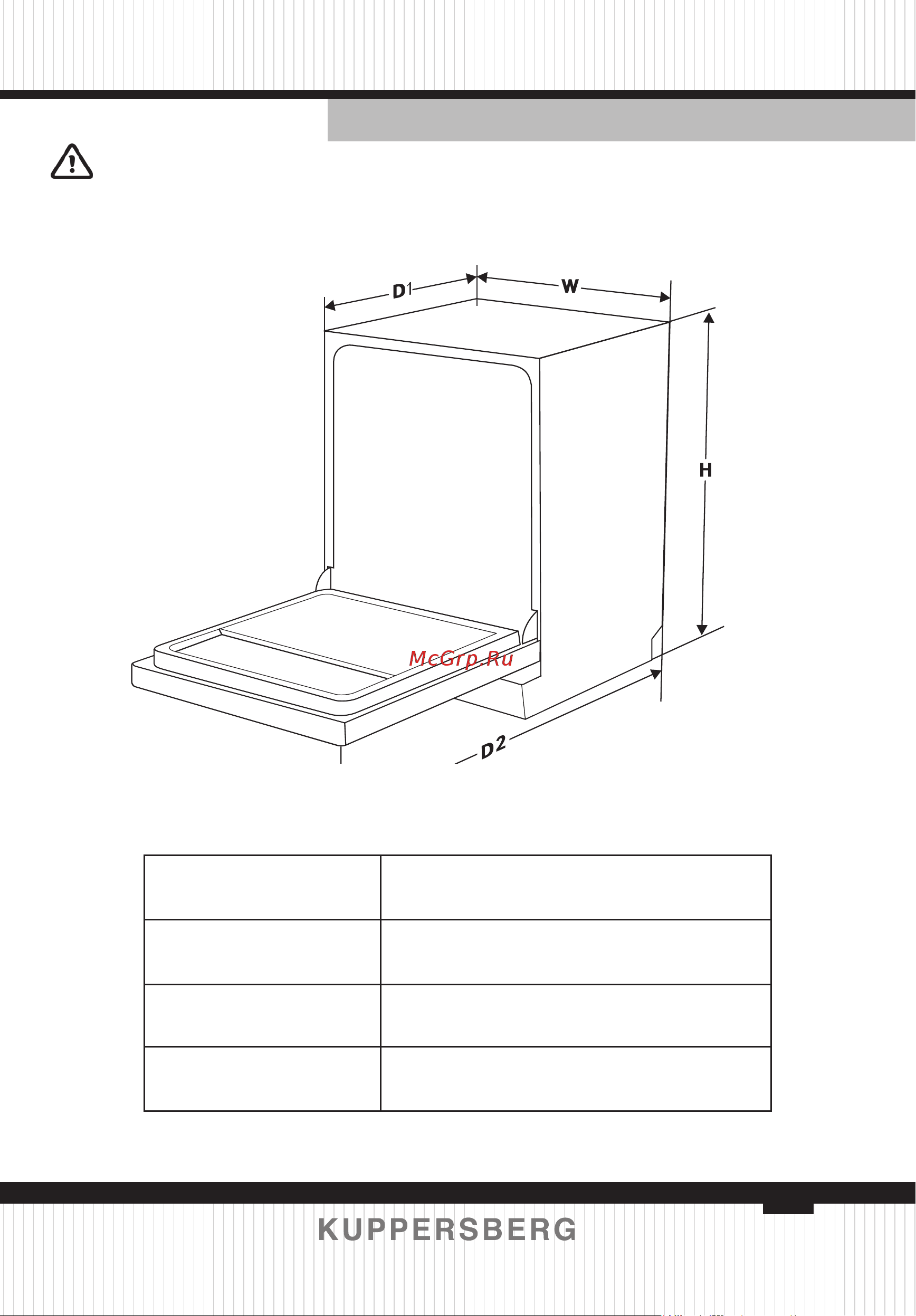 Kuppersberg GLM 4580 [49/156] Technische information