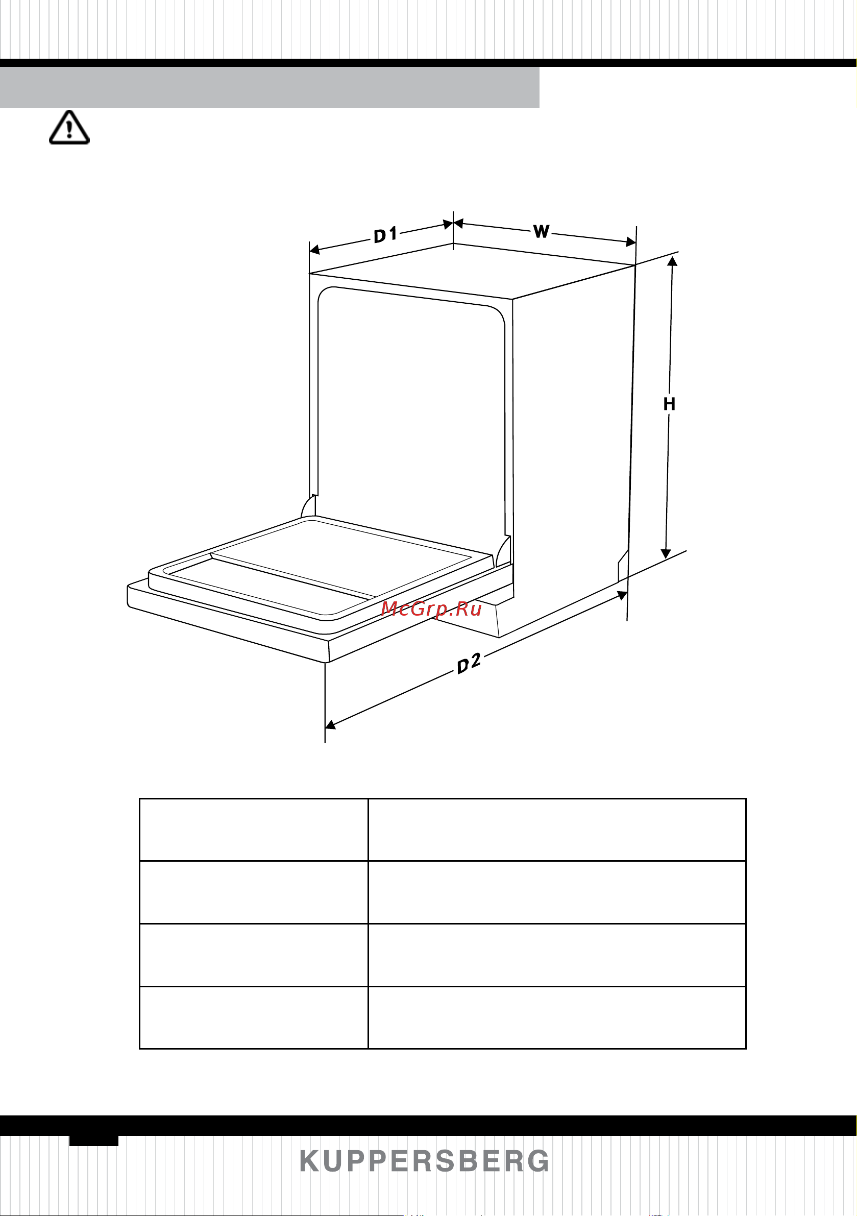 Kuppersberg GLM 6080 [150/160] Техническая информация