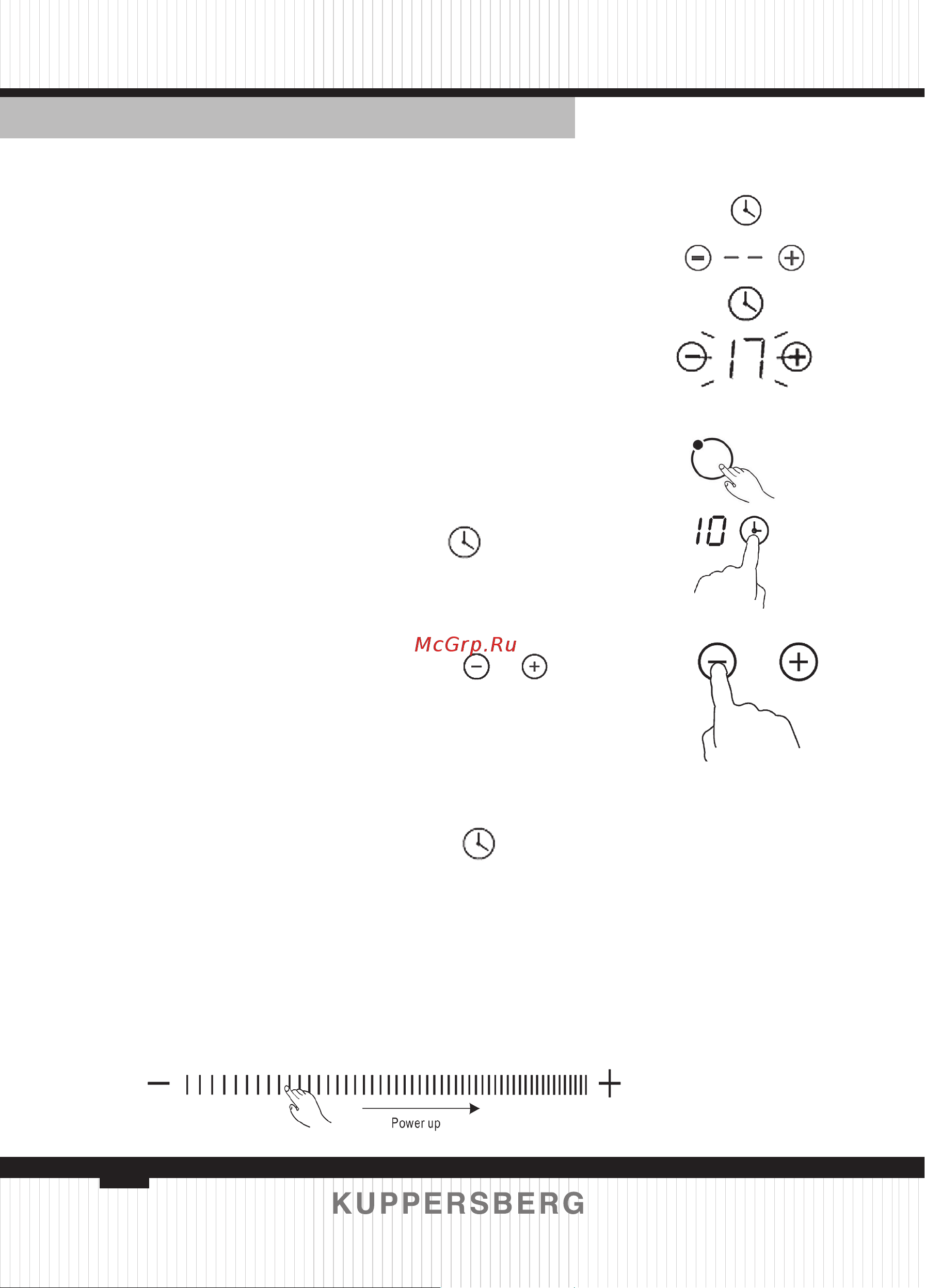 Kuppersberg ECS 639 F [72/136] Touch control models