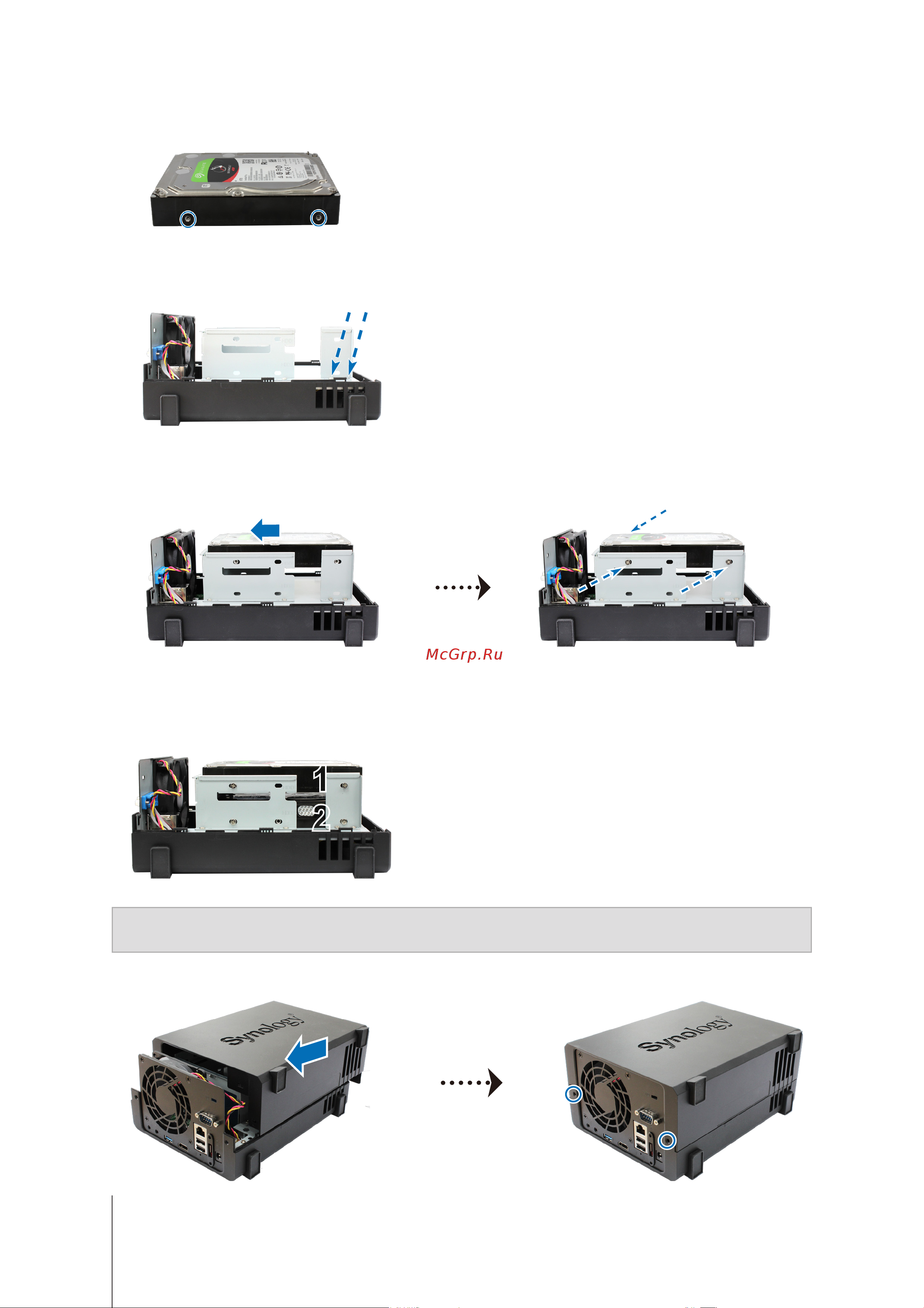 Synology NVR1218 [7/19] Глава 2 установка оборудования