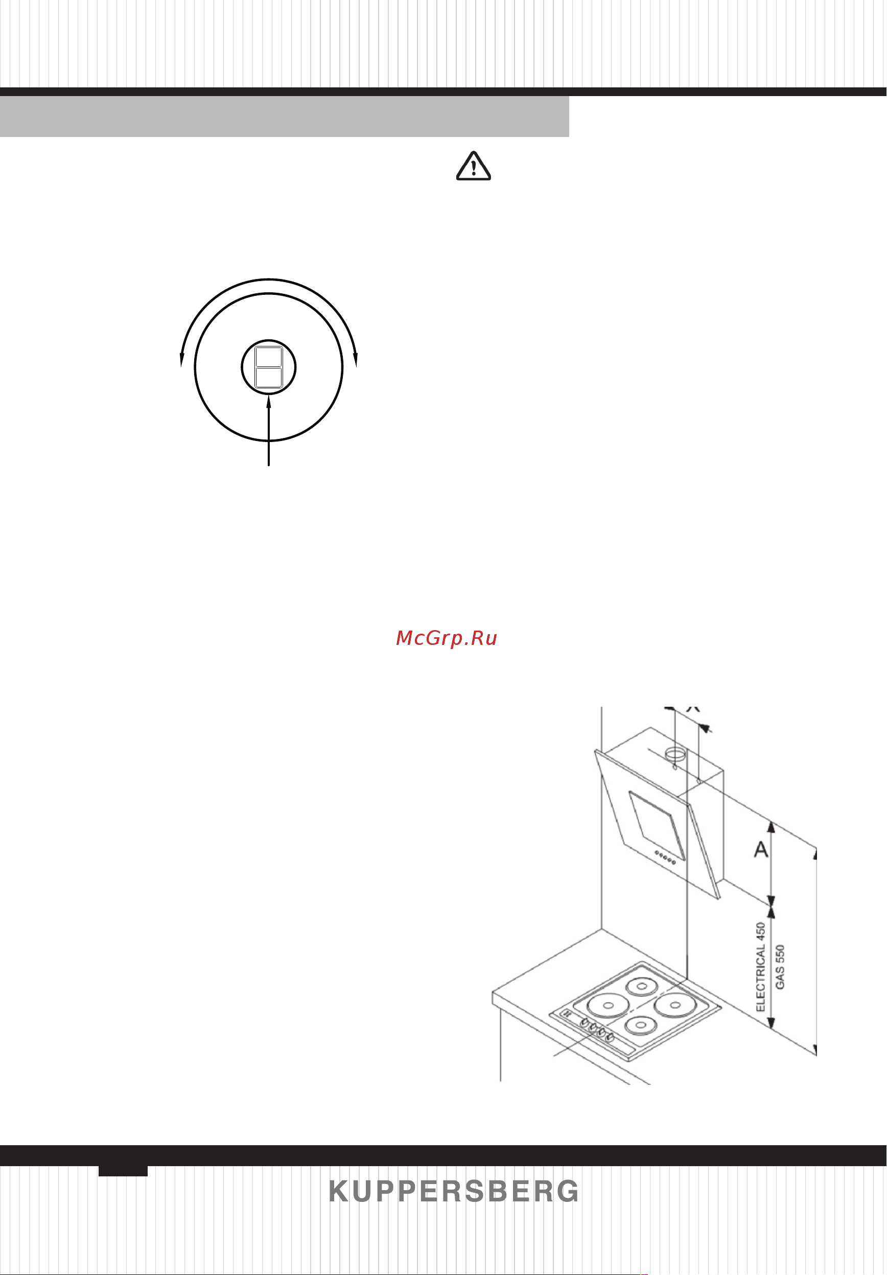 Kuppersberg F 601 BL [18/44] Mounting and dimensions