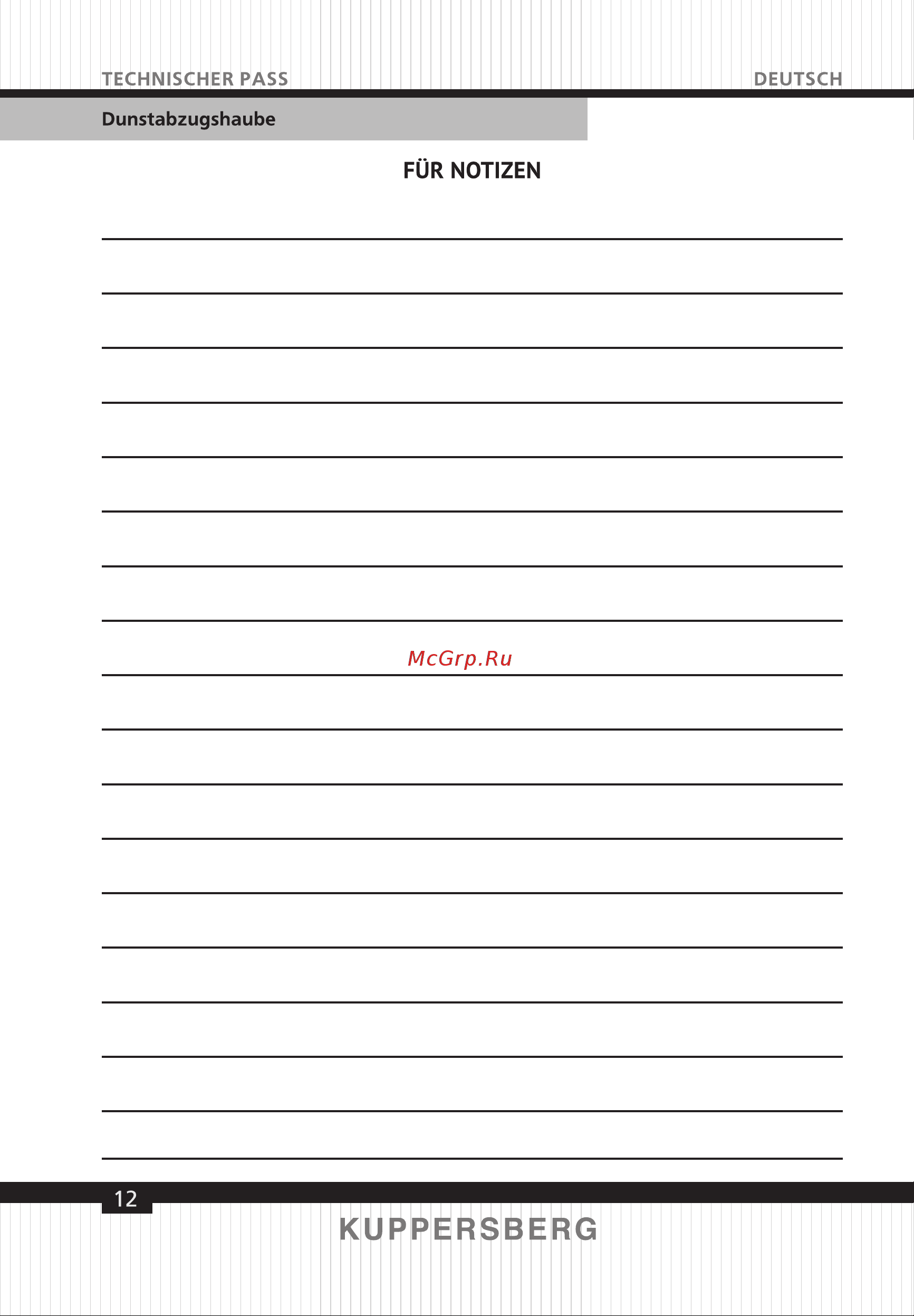 Kuppersberg F 605 W [12/40] Page 12