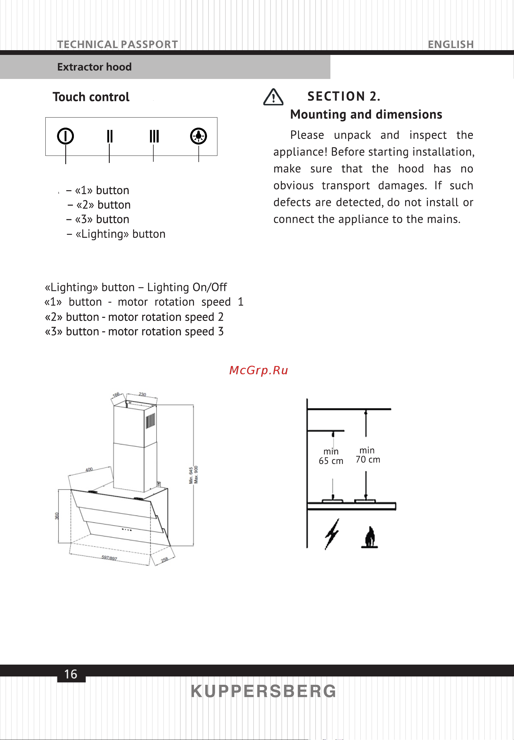 Kuppersberg F 605 W [16/40] Page 16