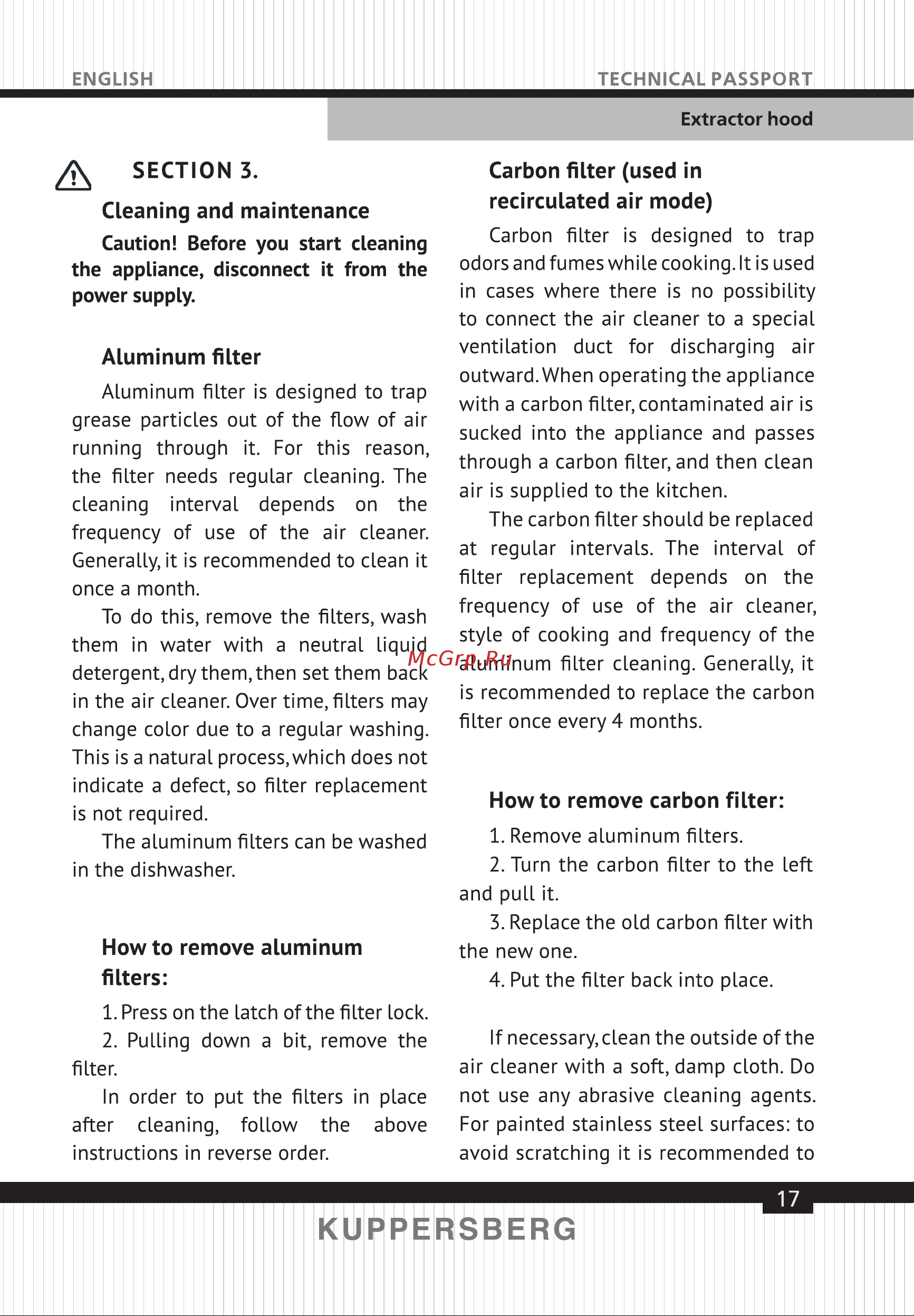 Kuppersberg F 605 W [17/40] Page 17