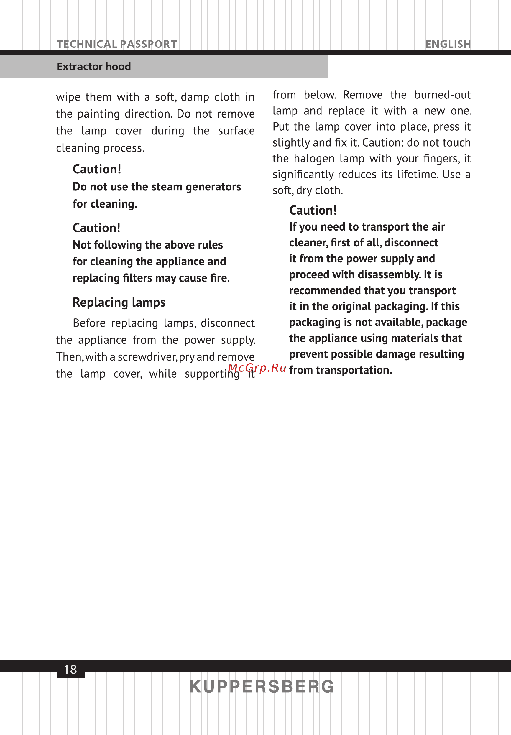 Kuppersberg F 605 W [18/40] Page 18