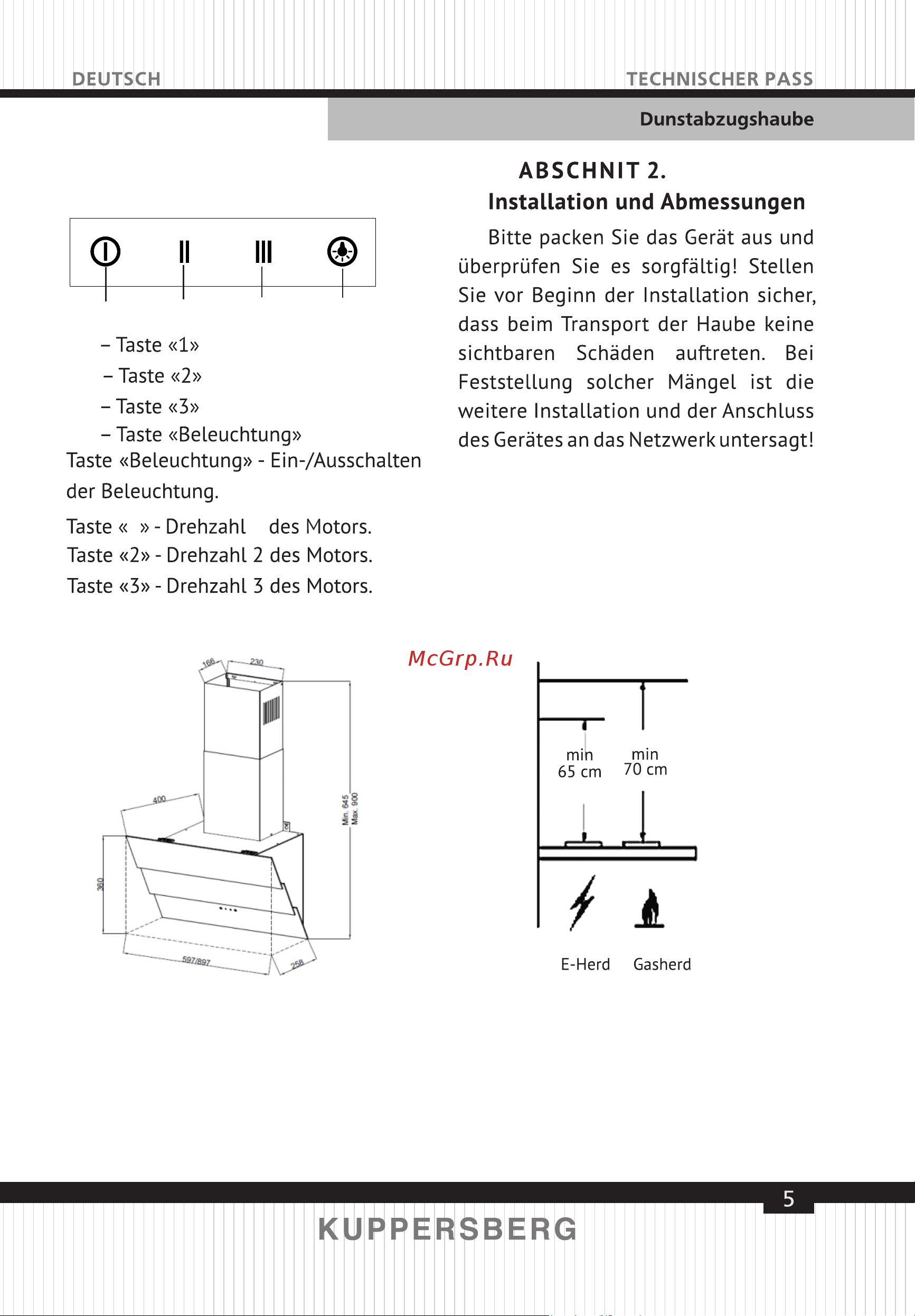 Kuppersberg F 605 W [5/40] Page 5