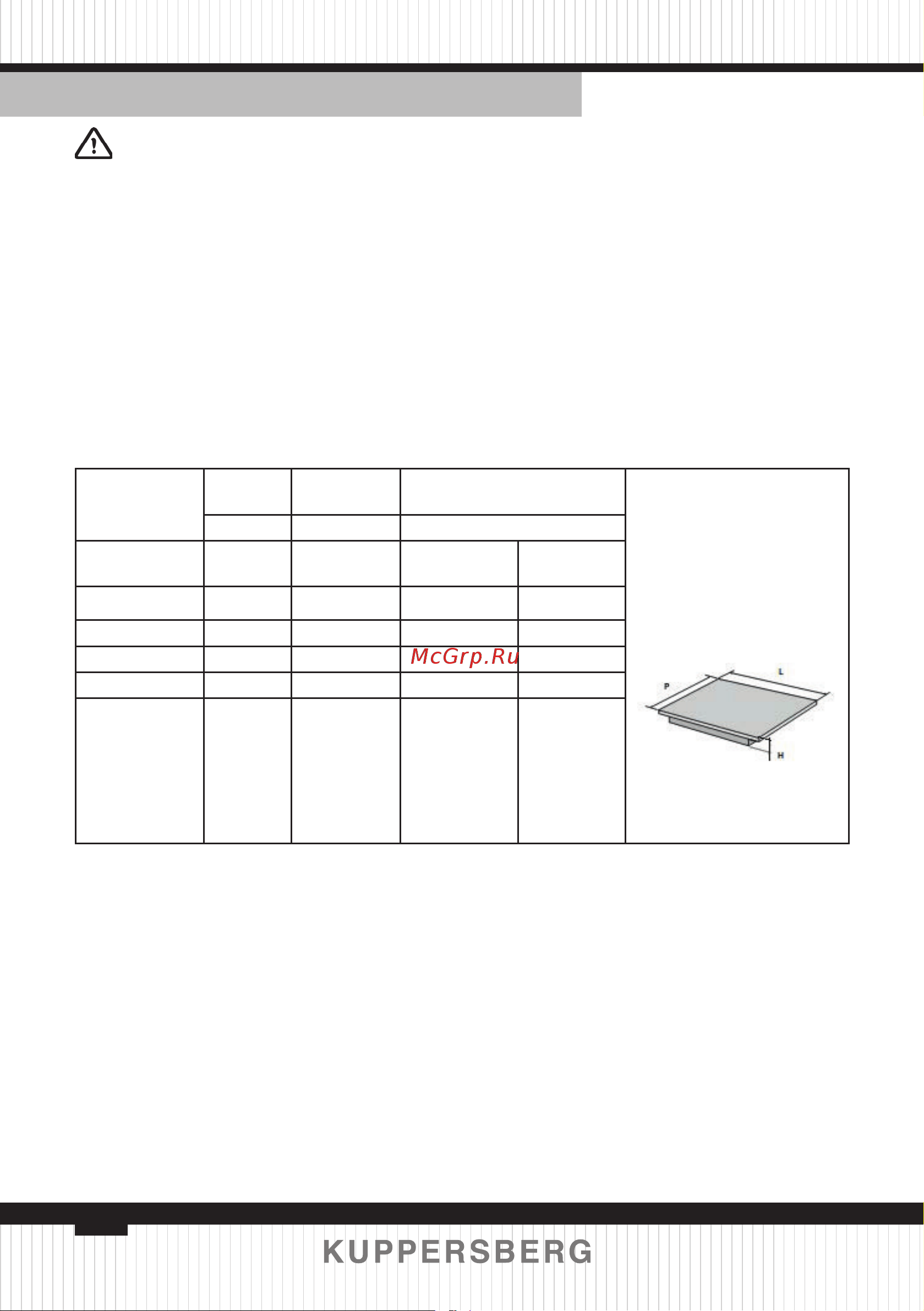 Kuppersberg FG 45 B [20/82] Installationsanleitungen