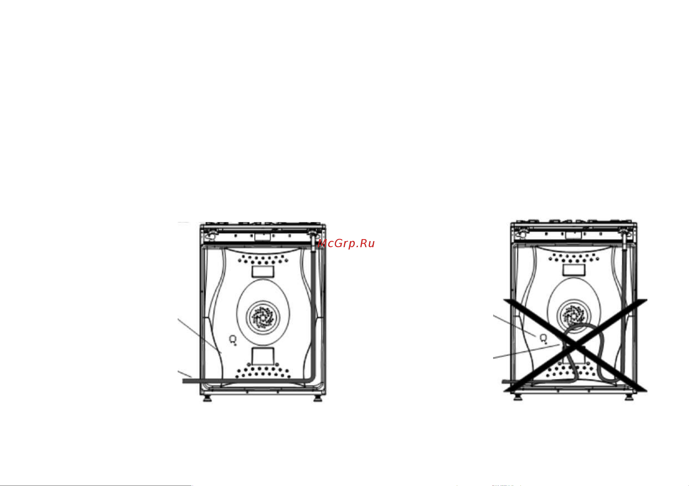 MANYA MC5012W [29/53] Использование гибких неметаллических труб для подключения
