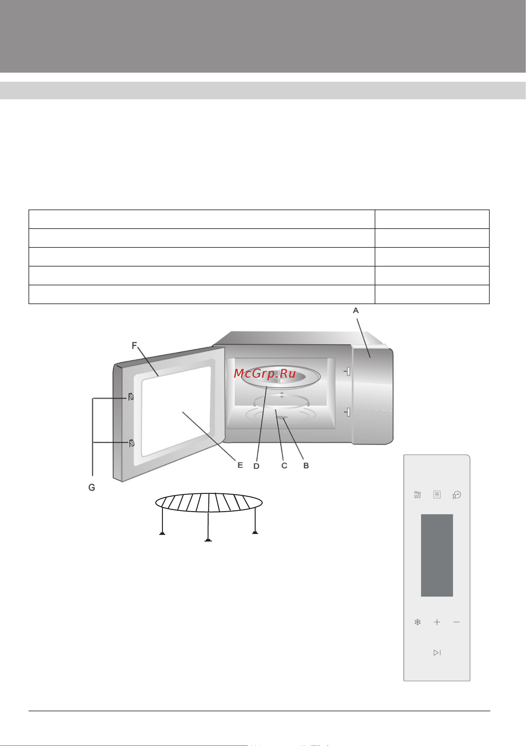 Krona ESSEN 60 BL [10/20] Микроволновые печи
