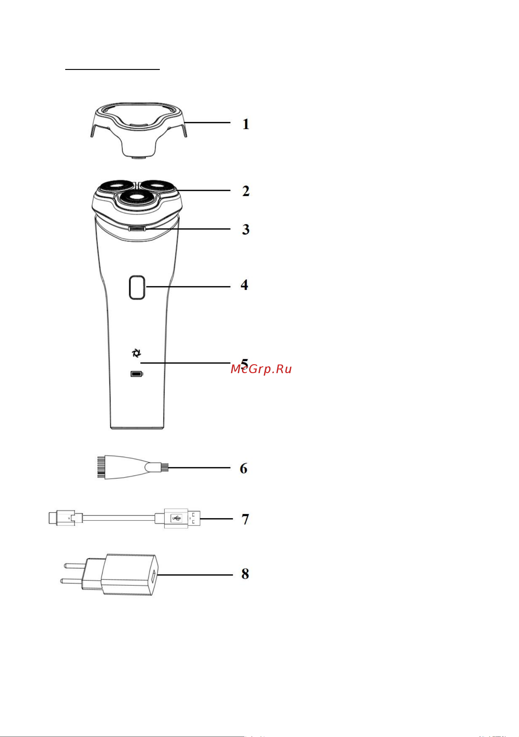 Polaris PMR 0613RC wet&dry 4D PRO 5 blades+ Инструкция по эксплуатации онлайн [5/32] 810756
