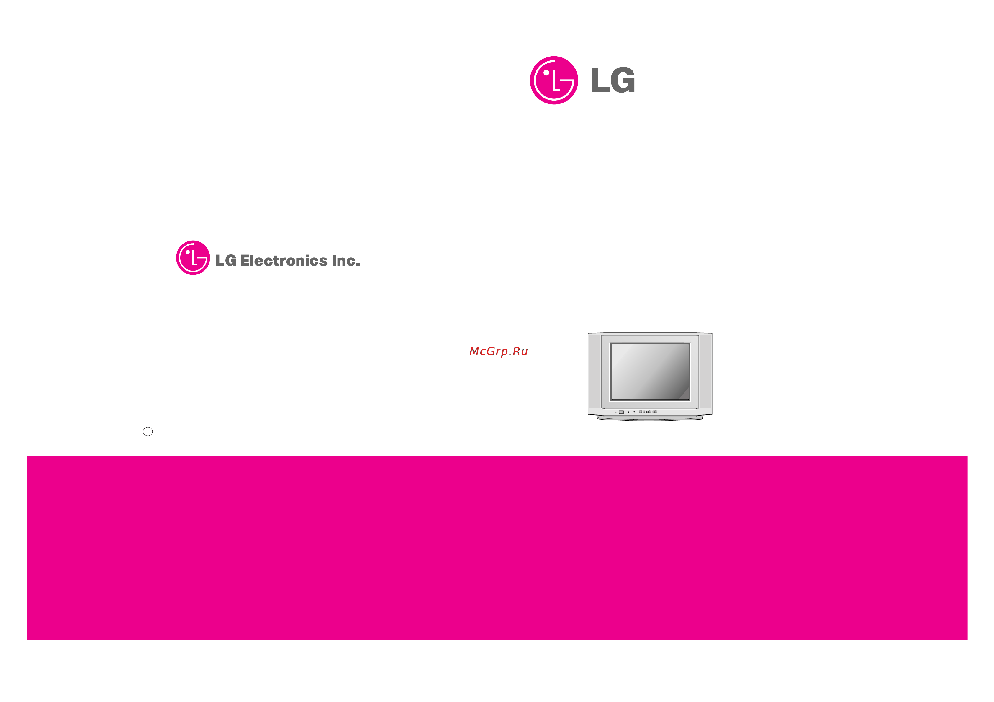 LG 21FU3RLX SERVICE MANUAL онлайн
