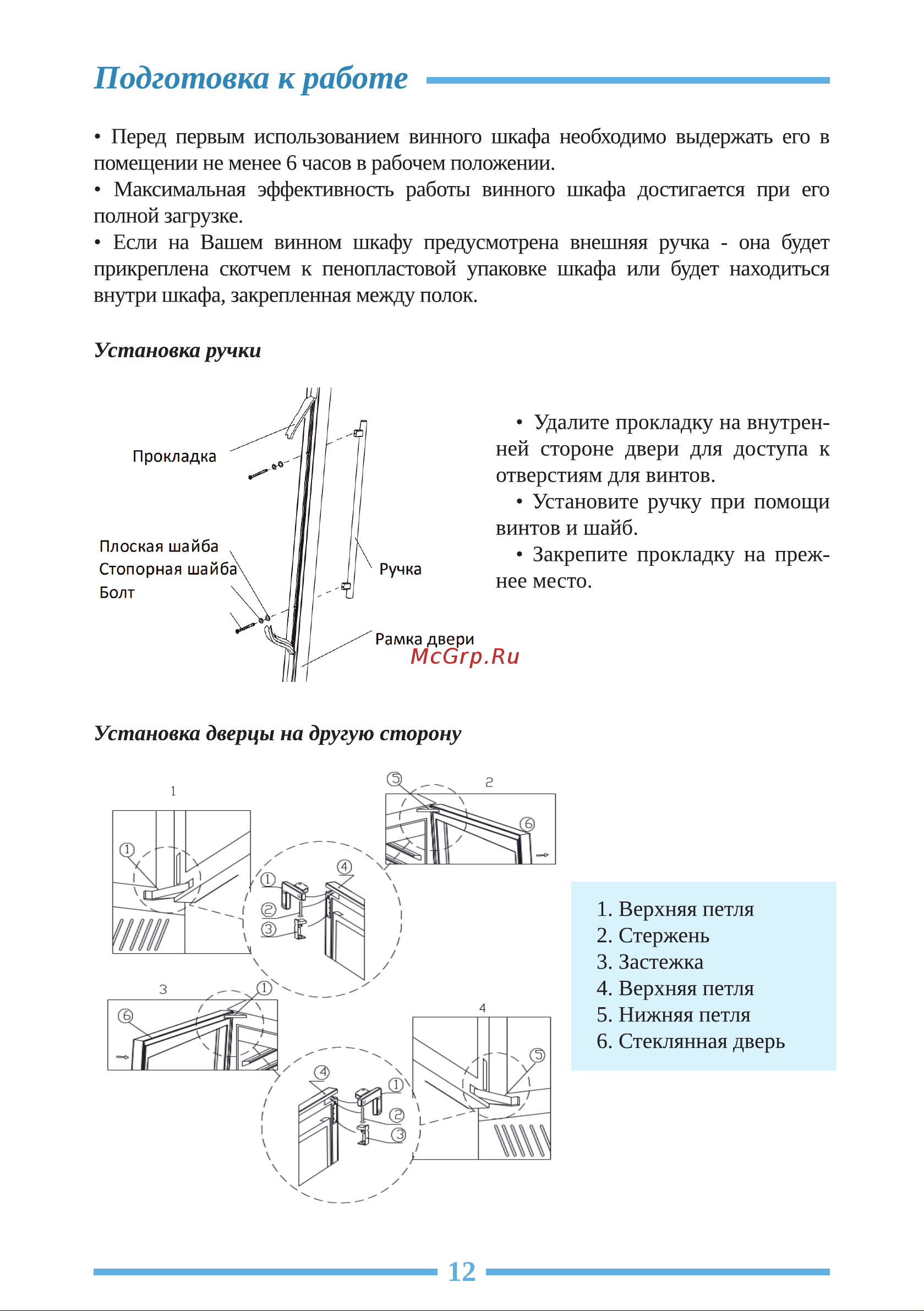 Libhof Sommelier SQD-165 Инструкция по эксплуатации онлайн [12/28] 810860