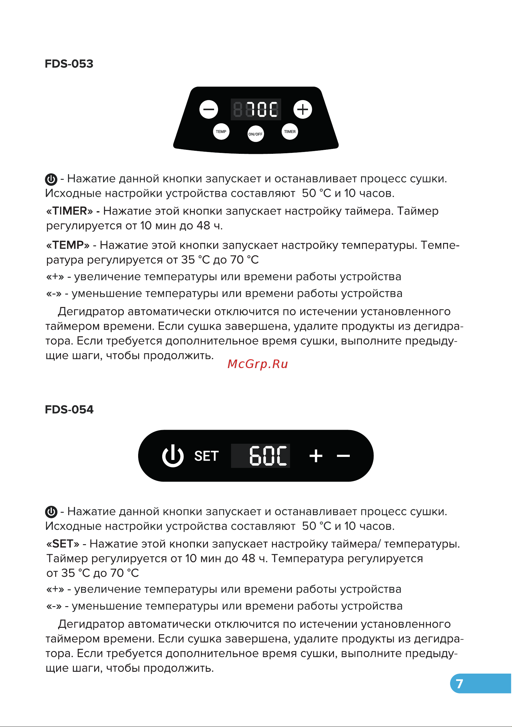 Libhof FDS-053 Инструкция по эксплуатации онлайн [7/16] 810982