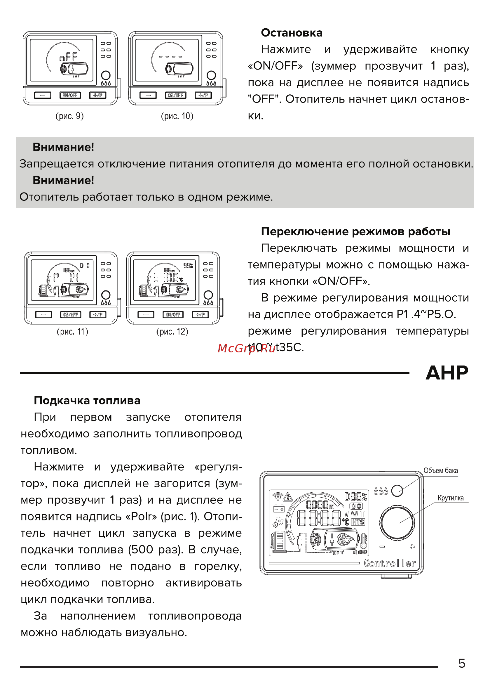 Libhof AHU-524 Инструкция по эксплуатации онлайн [7/16] 811069
