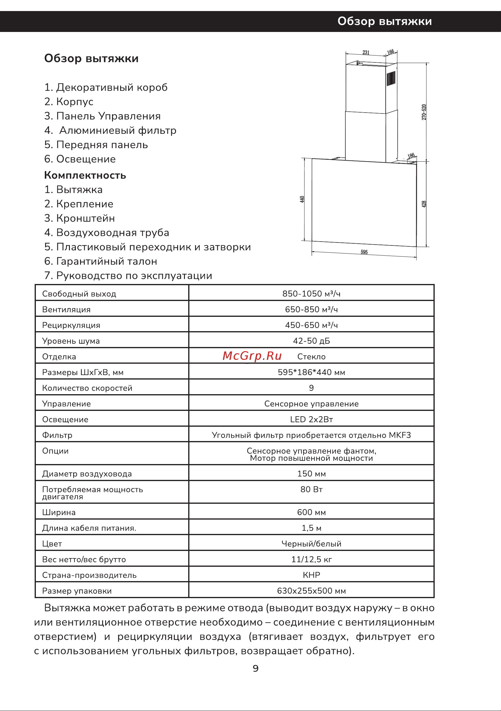 Millen MKHG 602 WH Инструкция по эксплуатации онлайн [9/28] 811288
