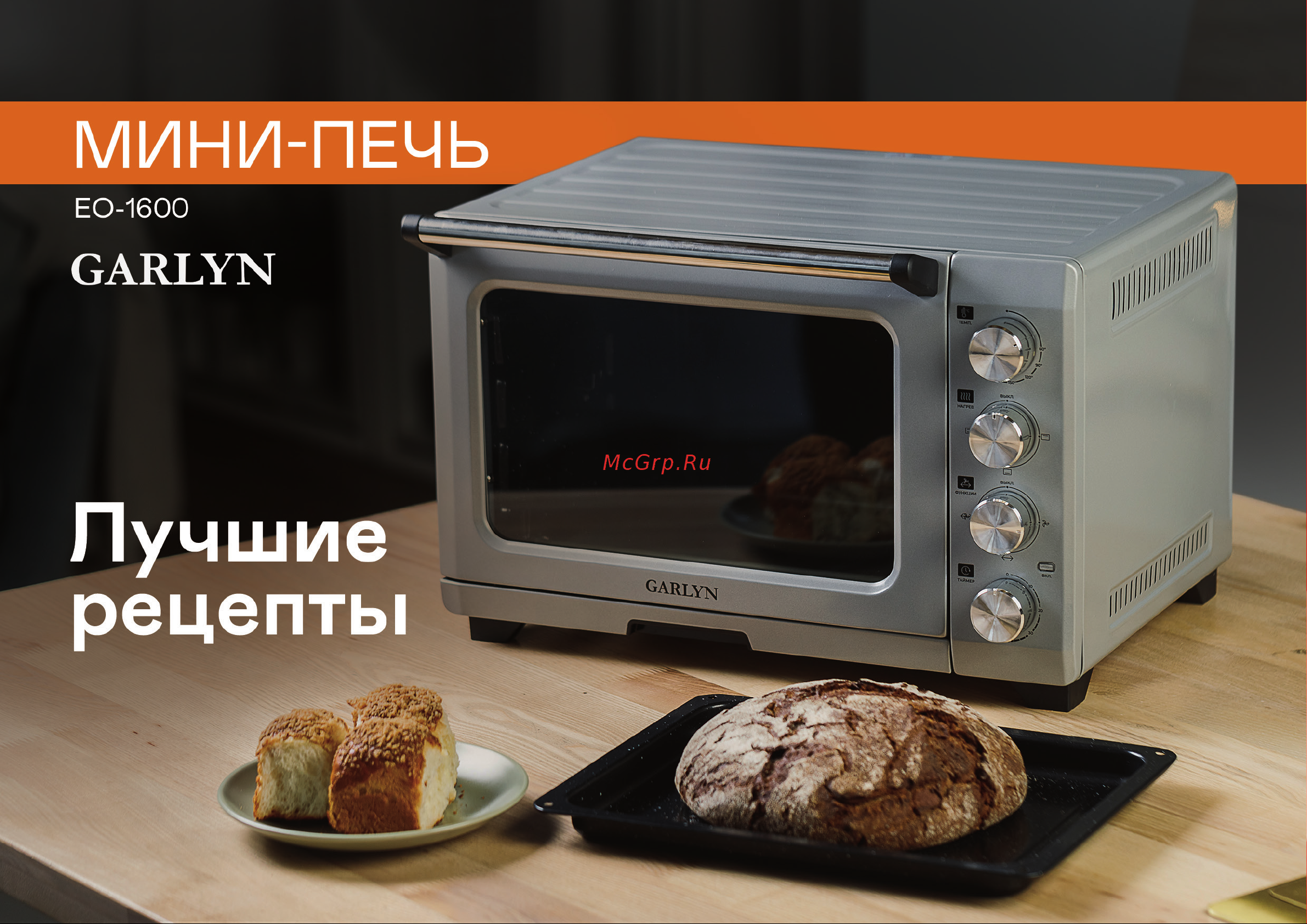 Garlyn EO-1600 Книга рецептов онлайн