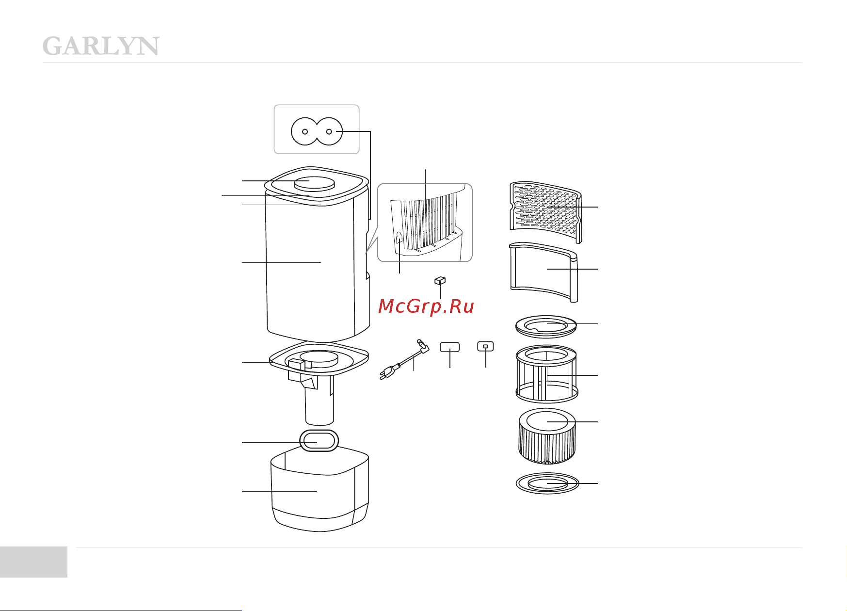 Garlyn AirClean V60 Инструкция по эксплуатации онлайн [10/36] 811421
