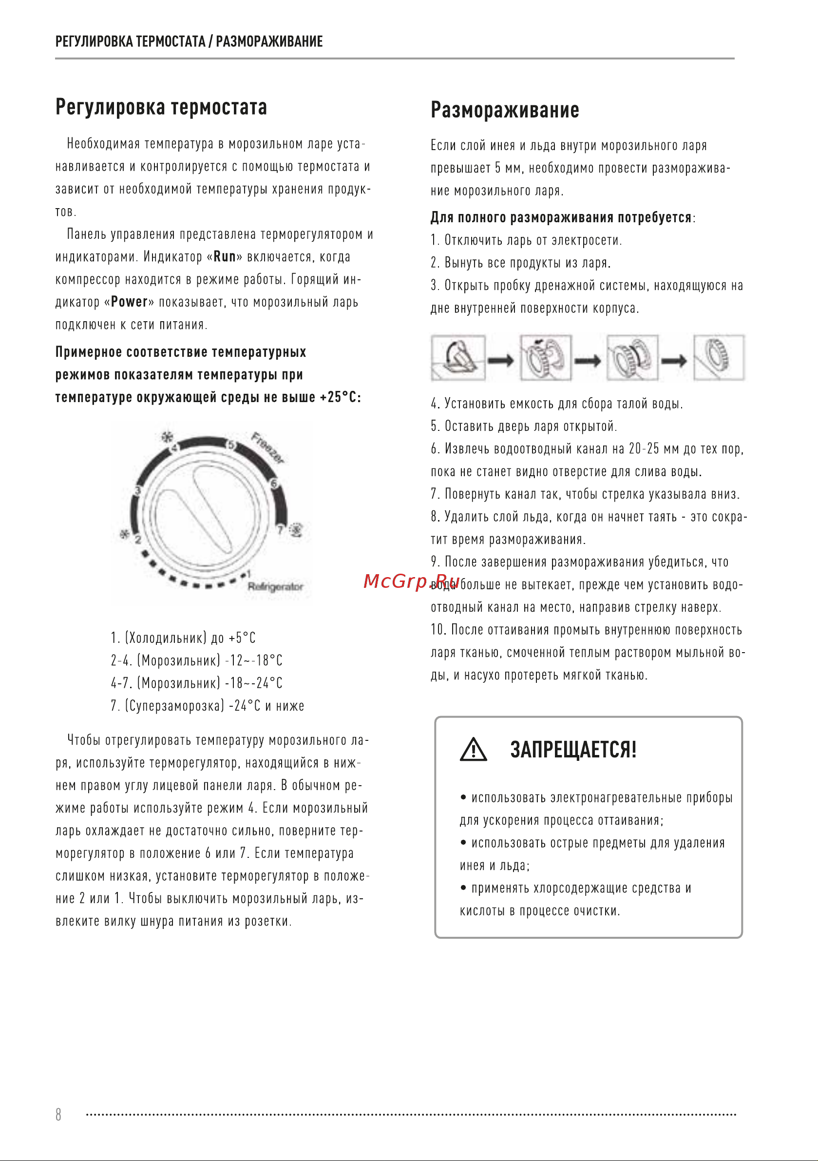 Vekta FR-125W01 Инструкция по эксплуатации онлайн [8/16] 811467