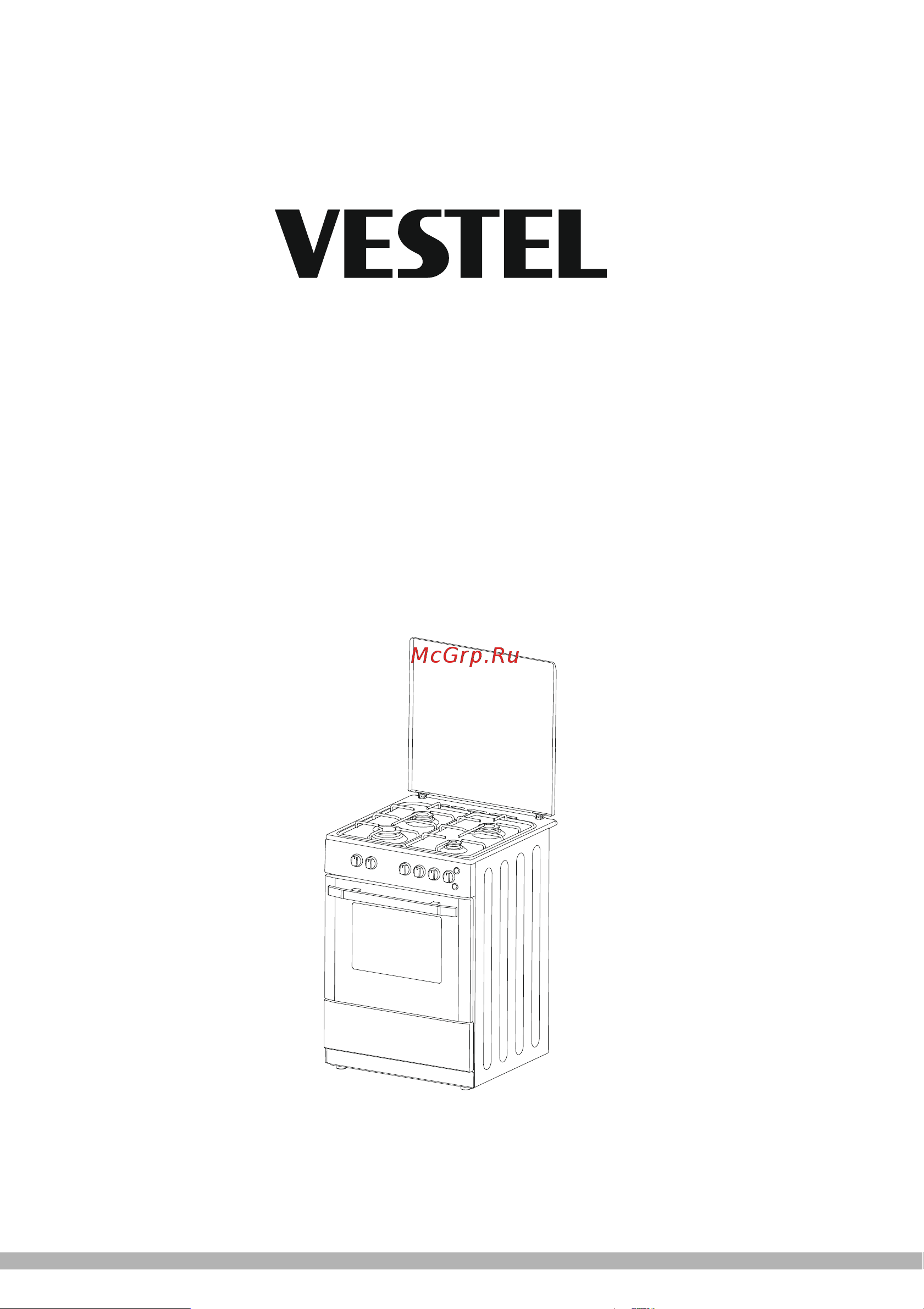 Vestel VCGE66WK Инструкция по эксплуатации онлайн