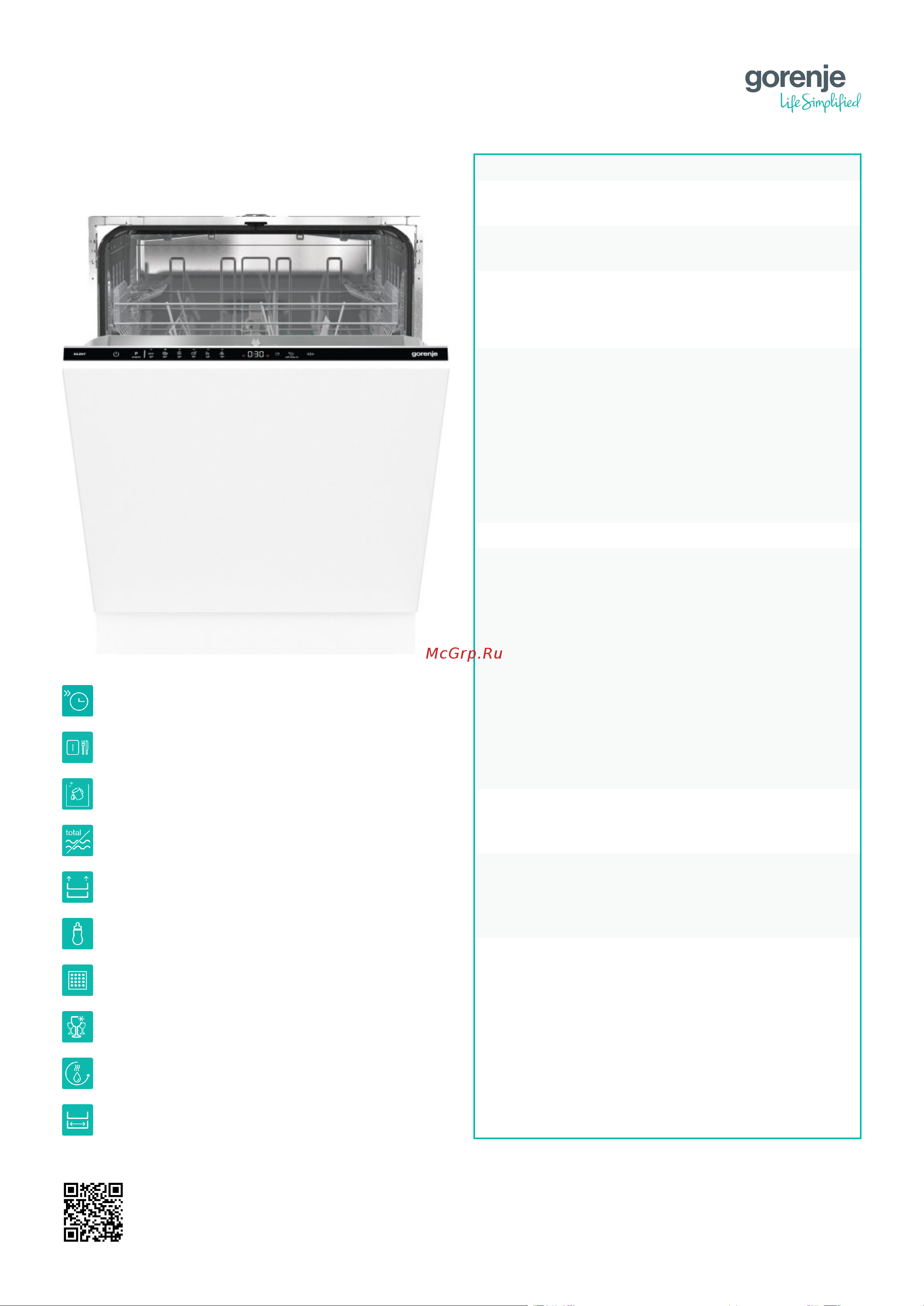 Gorenje GV642E90 Описание продукта онлайн