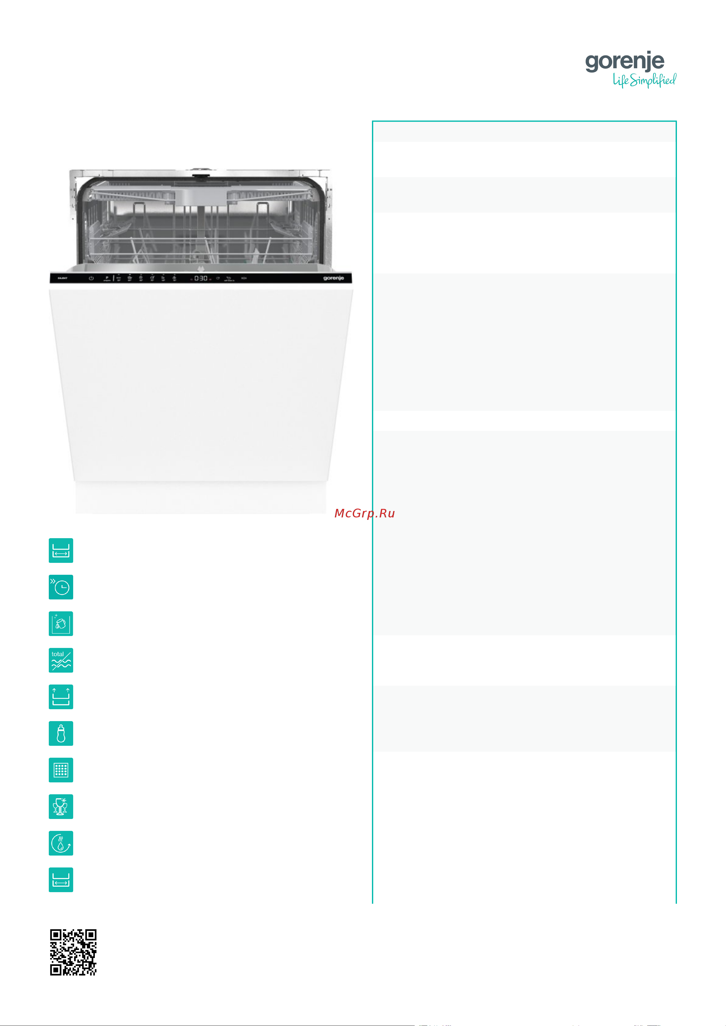 Gorenje GV643E90 Описание продукта онлайн