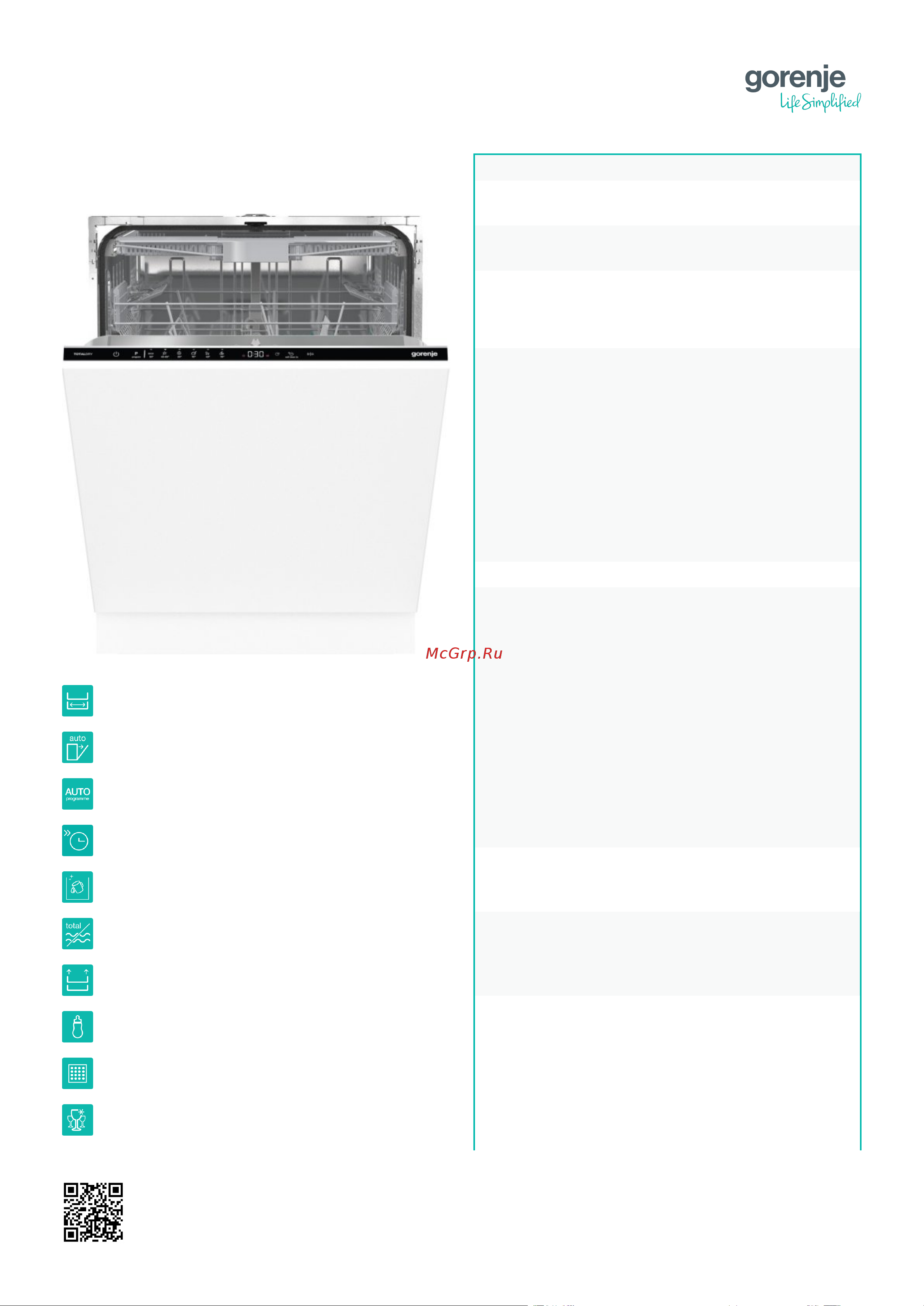 Gorenje GV643D90 Описание продукта онлайн