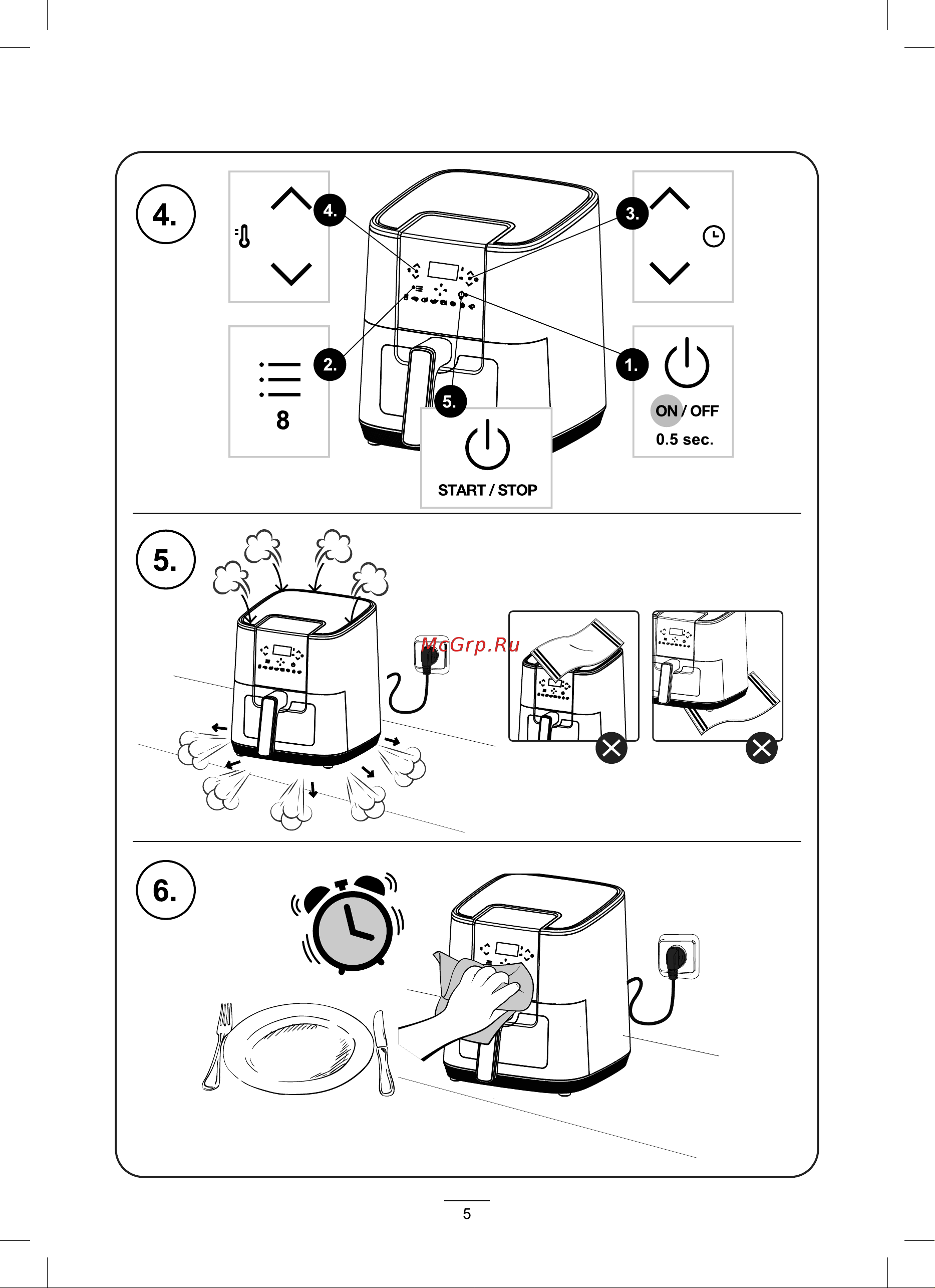 Gorenje AF1350DWB Инструкция по эксплуатации онлайн [5/8] 812151