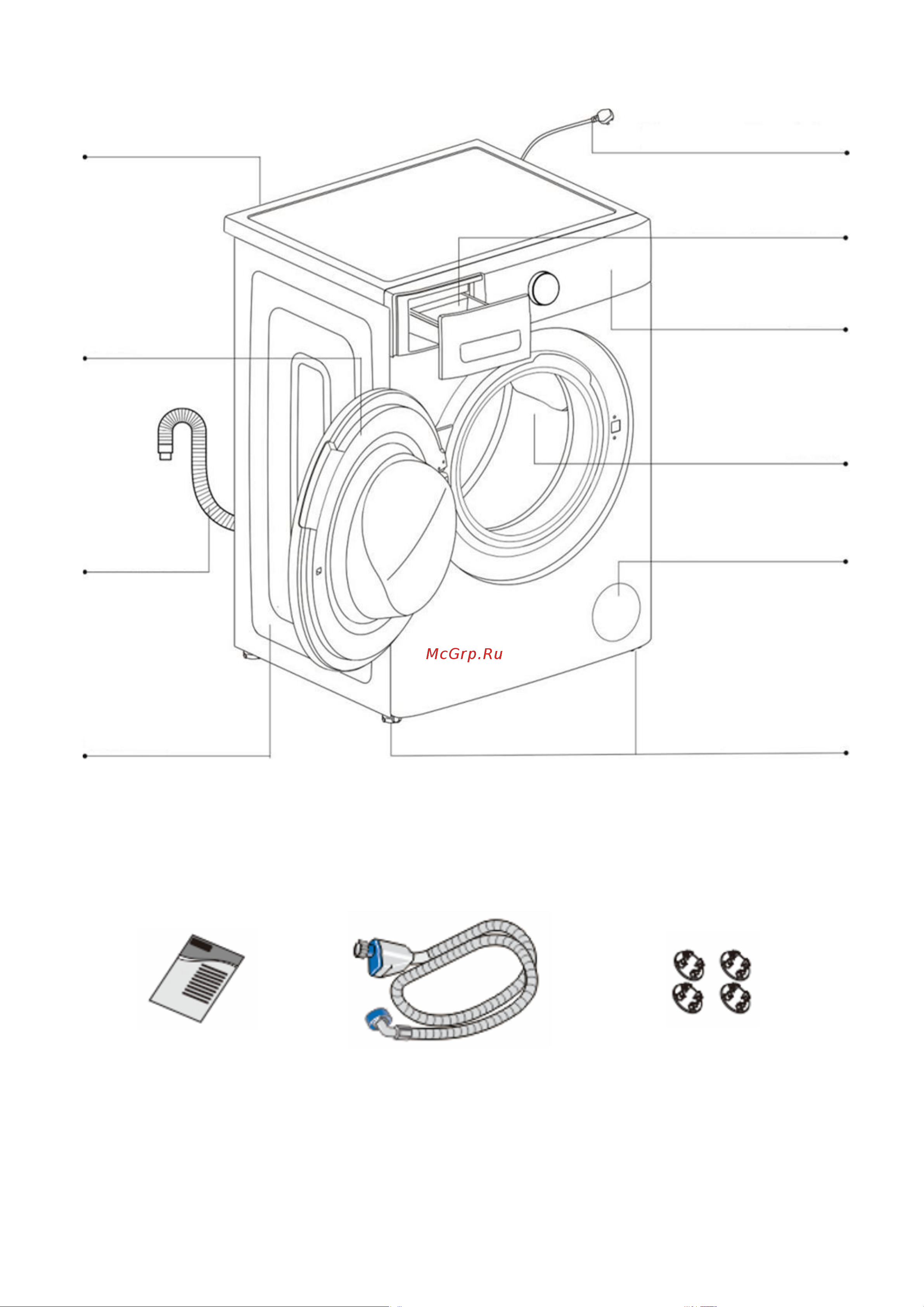 Weissgauff WM 58411 Direct Drive Steam Инструкция по эксплуатации онлайн [9/37] 812171