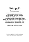 Weissgauff WSBS 600 NoFrost Inverter Inox Glass Инструкция по эксплуатации