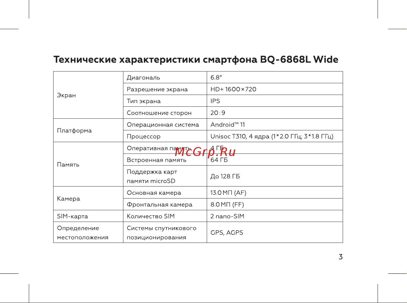 BQ 6868L Wide Инструкция по эксплуатации онлайн [5/72] 812224