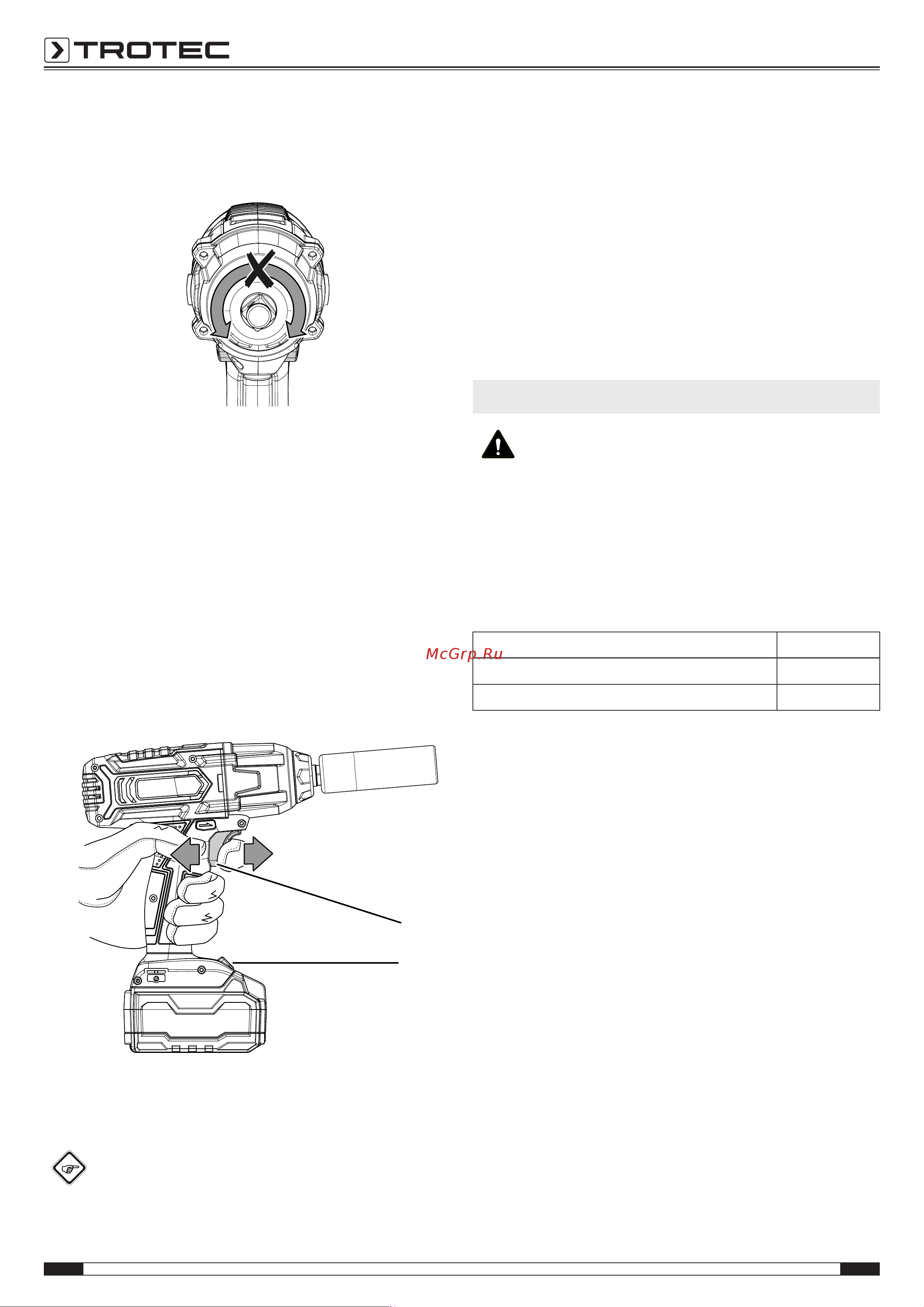 Trotec PIWS 10-20V Инструкция по эксплуатации онлайн [14/18] 812447