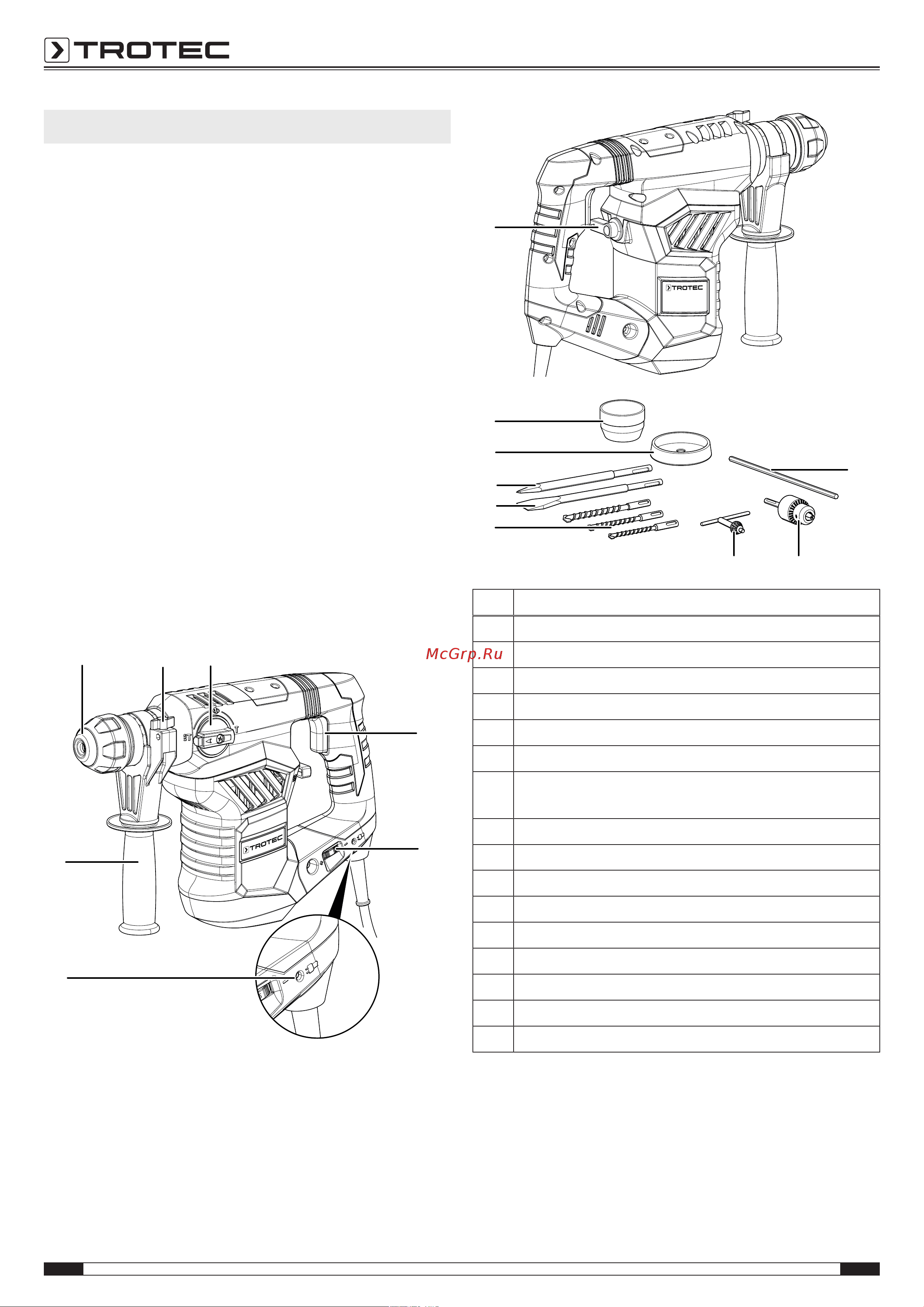 Trotec PRDS 11‑230V Инструкция по эксплуатации онлайн [8/19] 812451