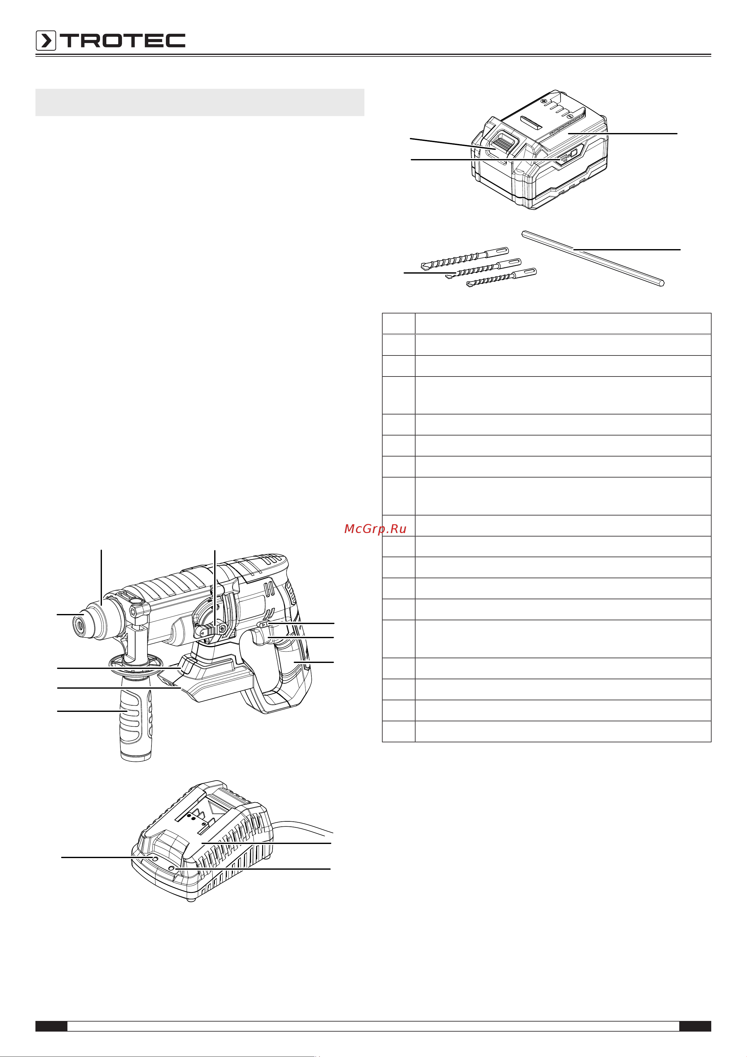Trotec PRDS 20-20V Инструкция по эксплуатации онлайн [10/23] 812452