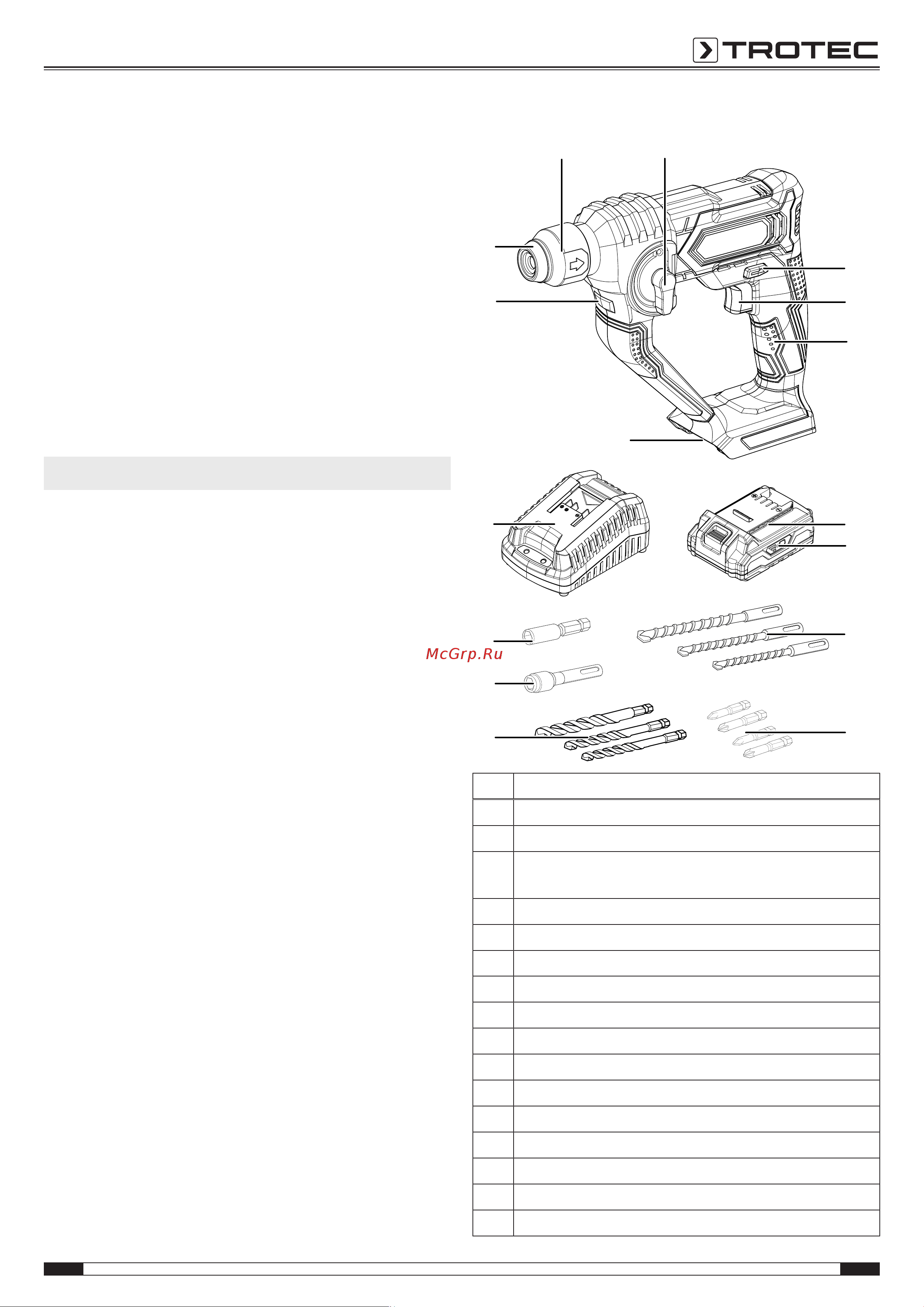 Trotec PRDS 10-20V Инструкция по эксплуатации онлайн [9/21] 812453