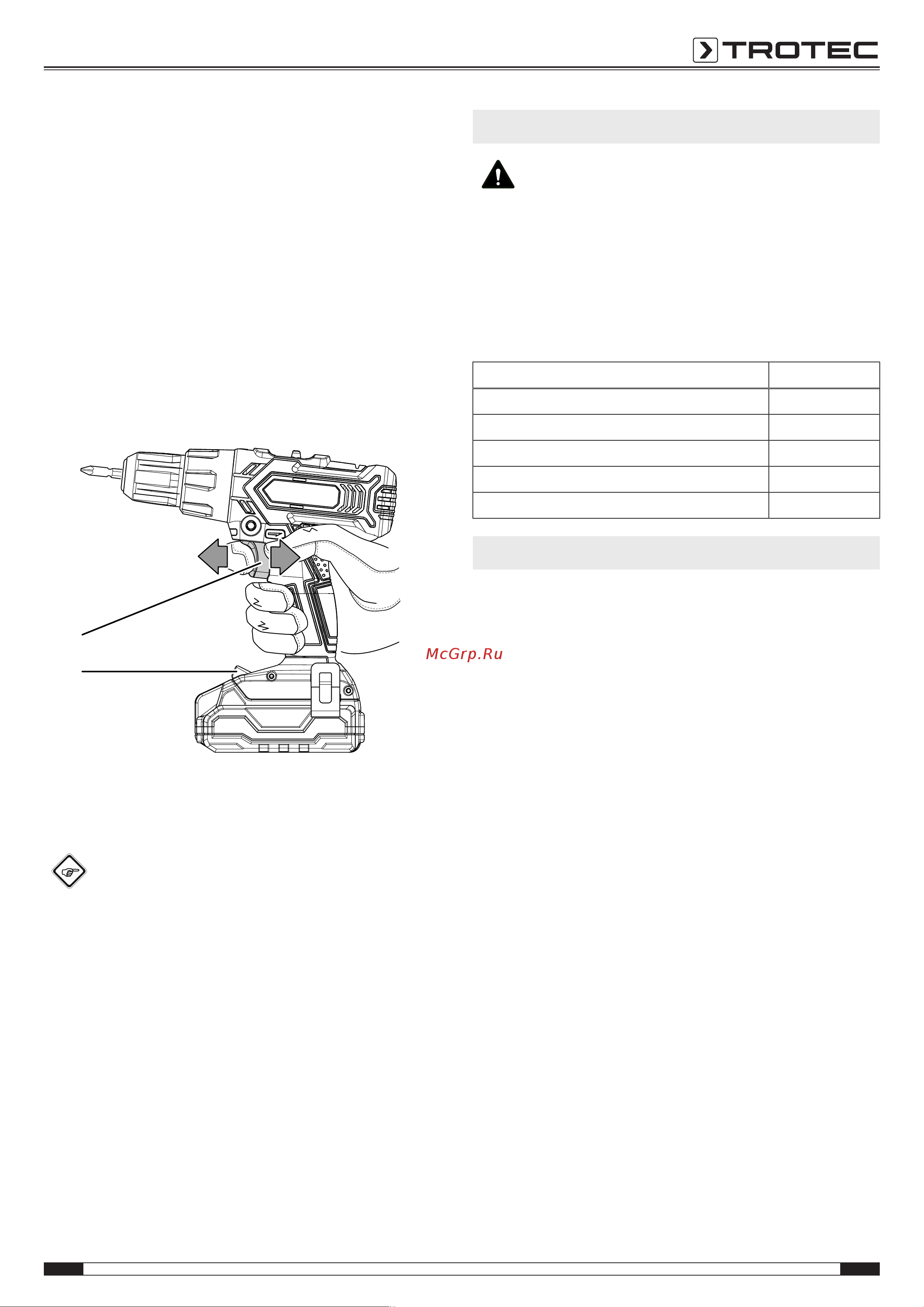 Trotec PHDS 11-20V Инструкция по эксплуатации онлайн [17/21] 812455
